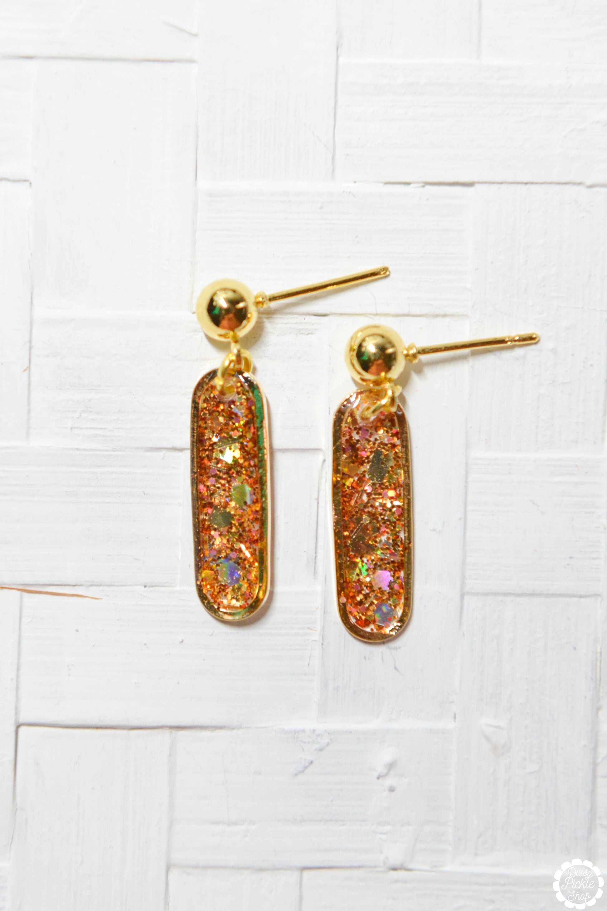 Oval Drop Earrings