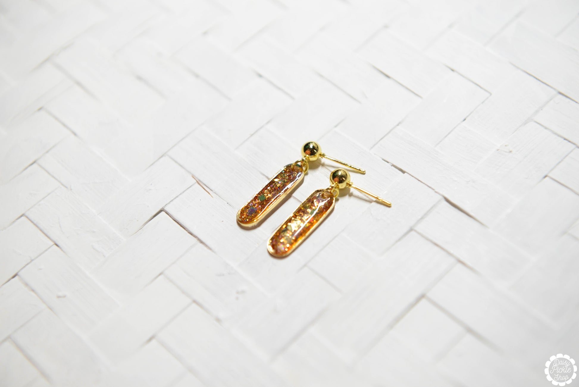 Oval Drop Earrings