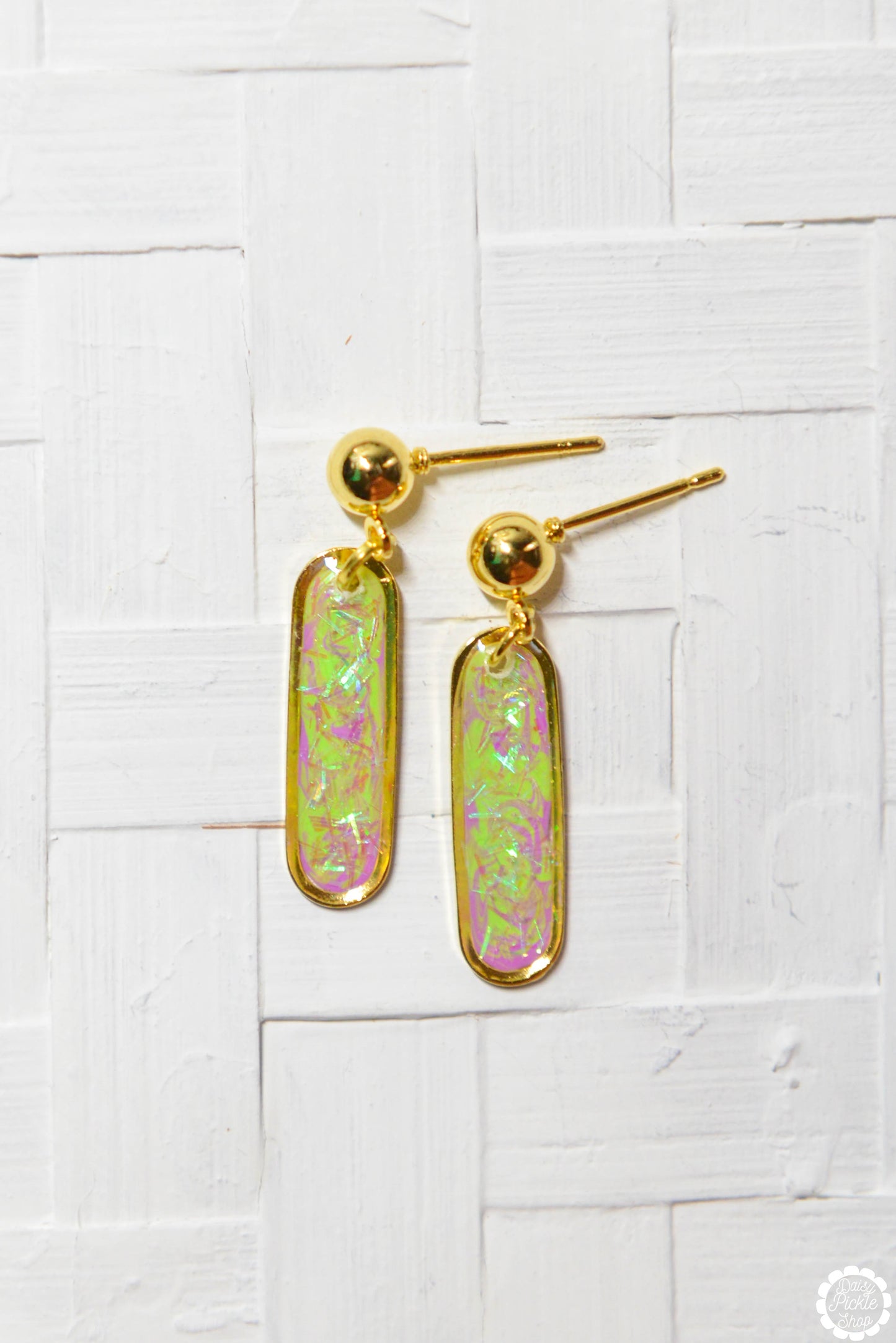 Oval Drop Earrings