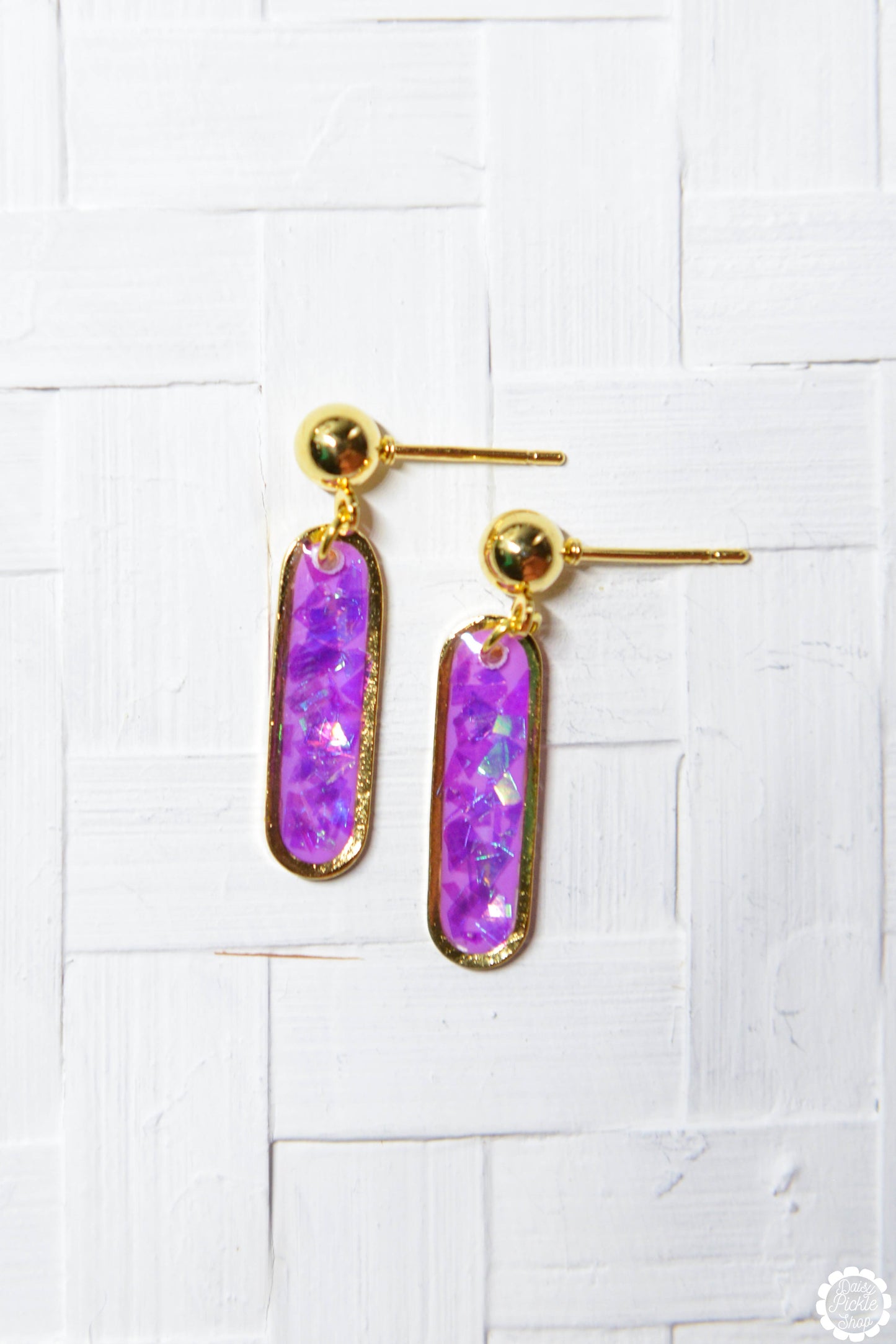 Oval Drop Earrings