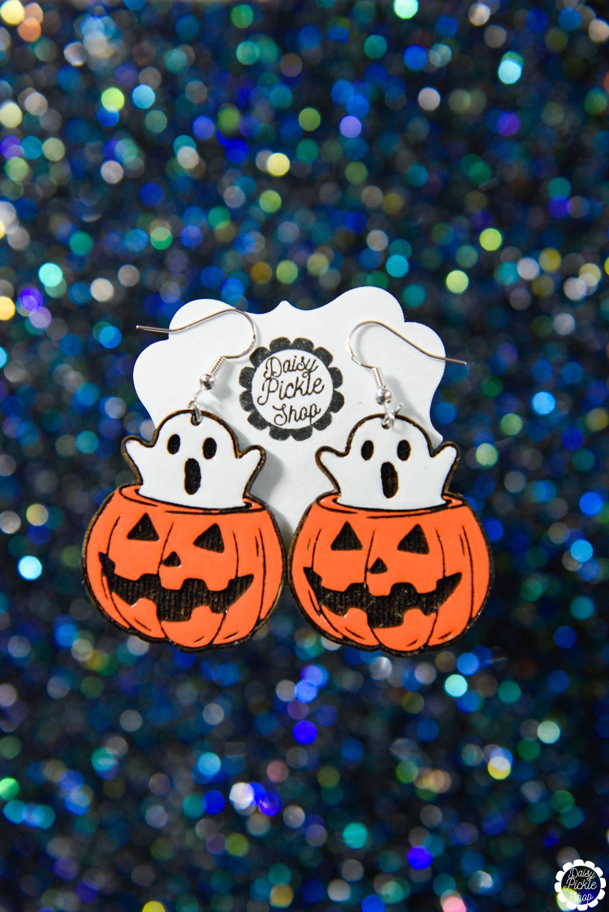 Pumpkin Ghost Earrings