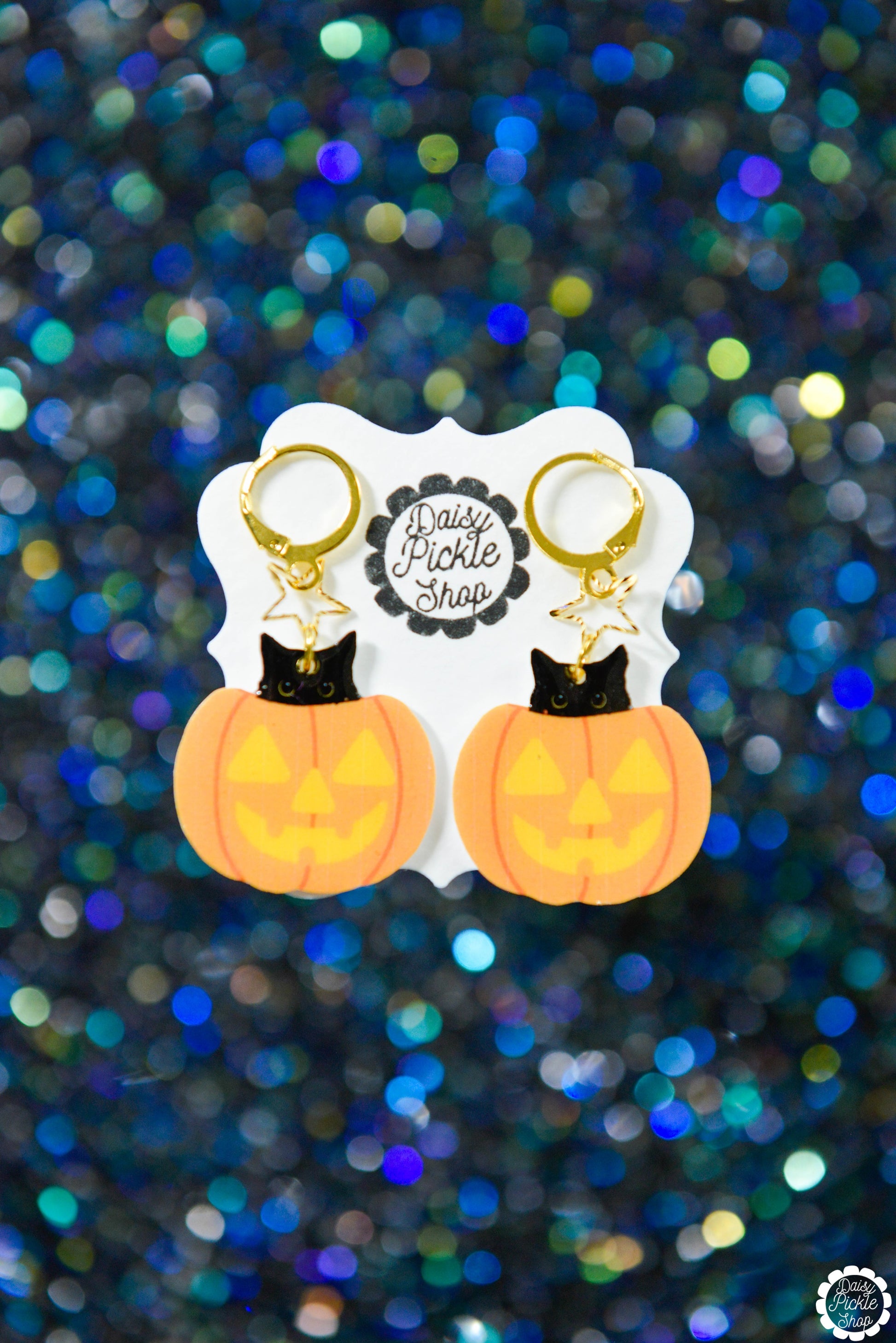 Pumpkin Kitty Earrings