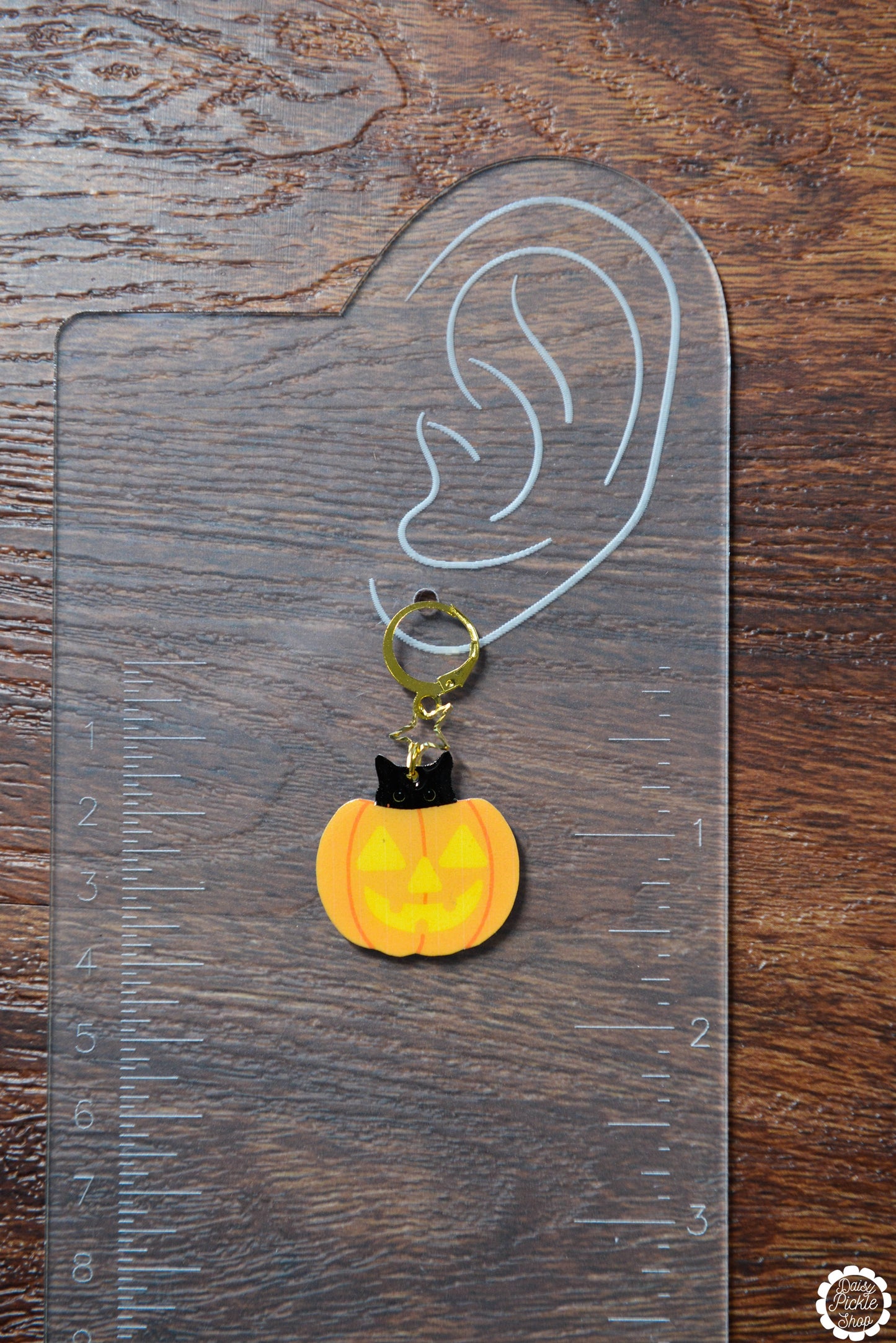 Pumpkin Kitty Earrings