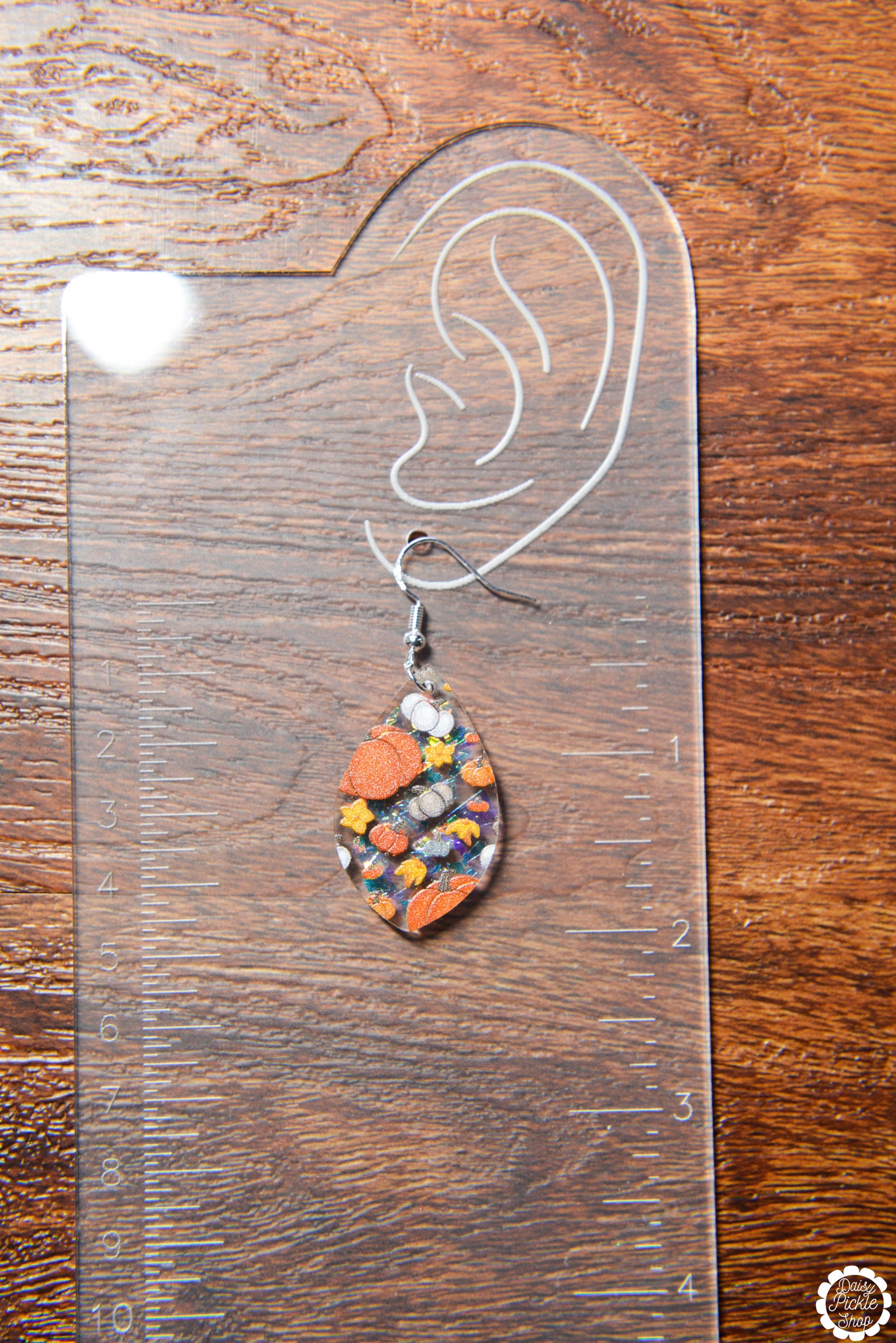 Fall Pumpkin Spice Sparkle Earrings