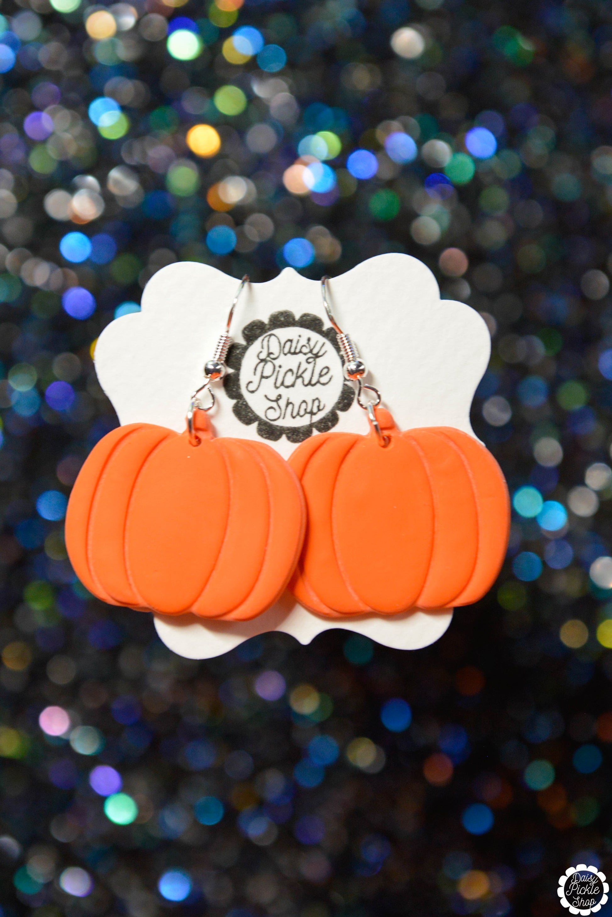 Orange Pumpkin Earrings