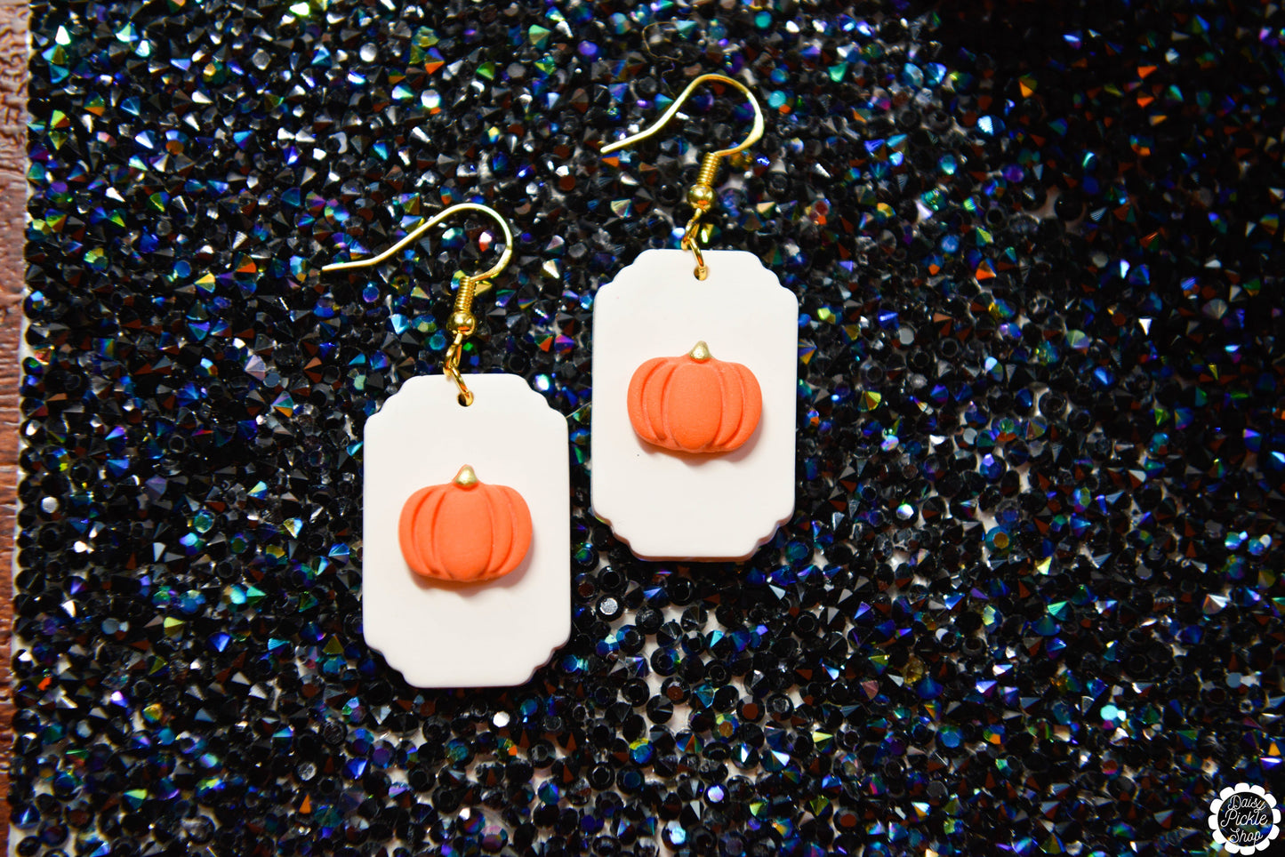 Framed Pumpkin Earrings