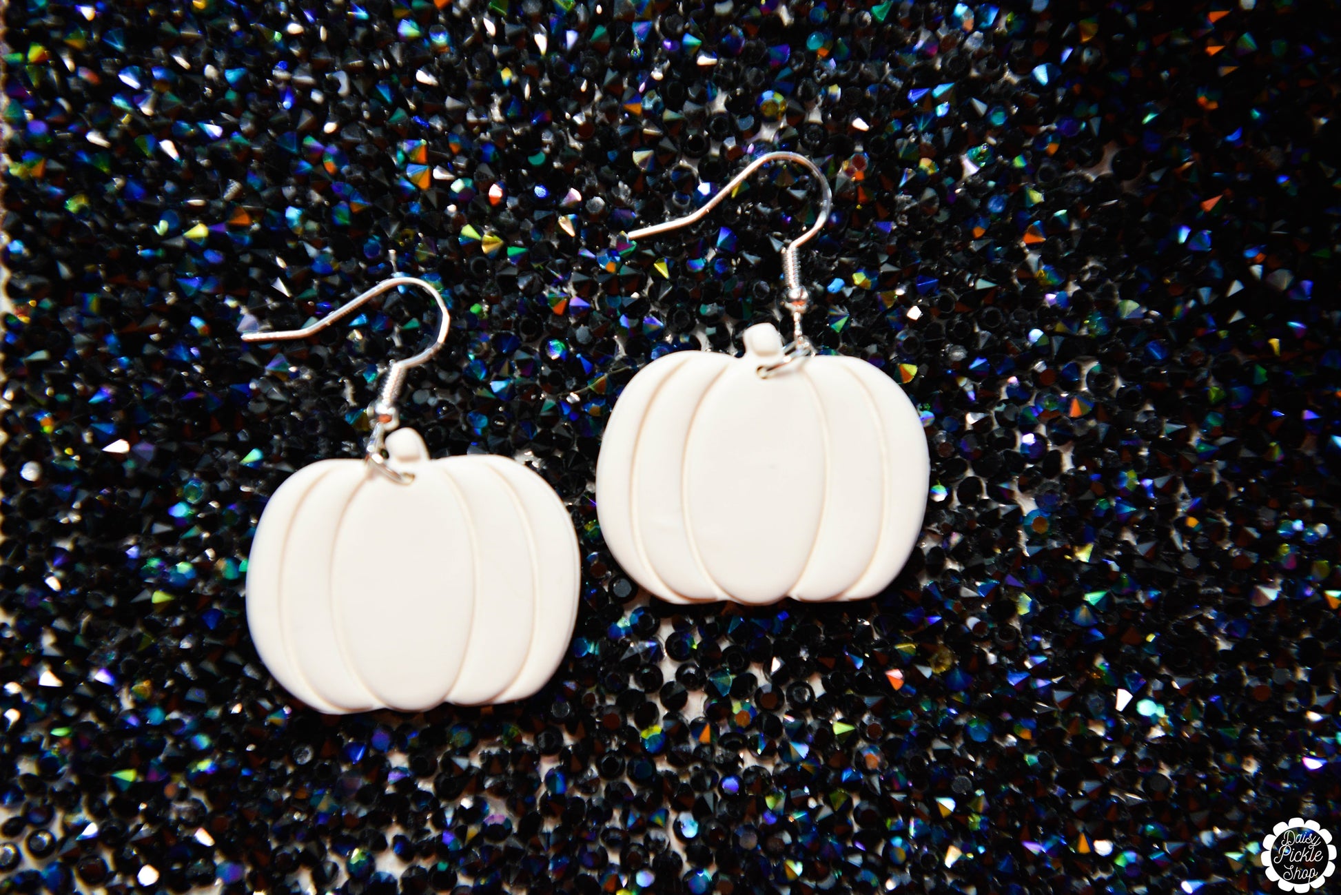 White Pumpkin Earrings