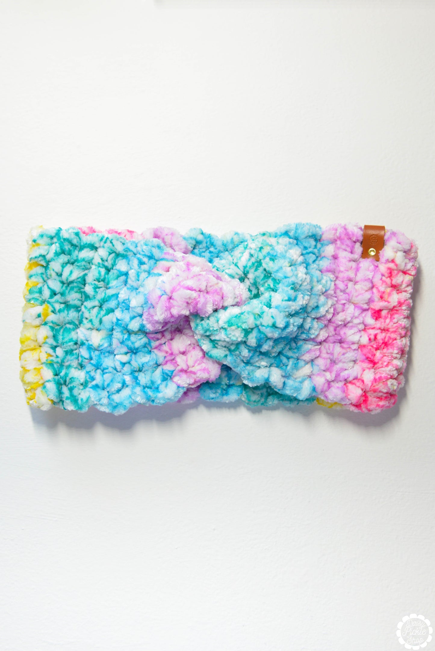 Crushed Velvet Rainbow Twist Ear Warmer