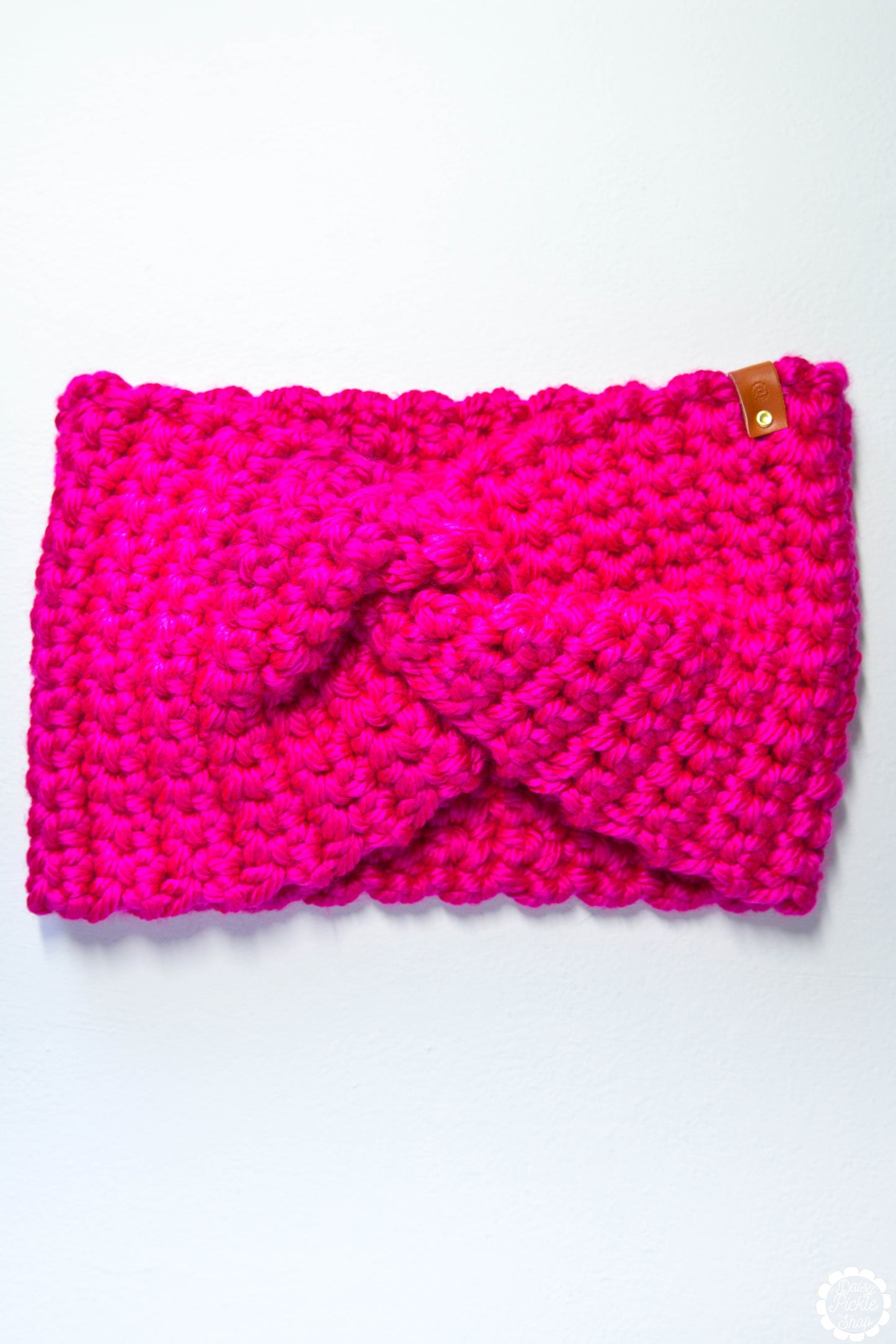 Hot Pink Twist Ear Warmer