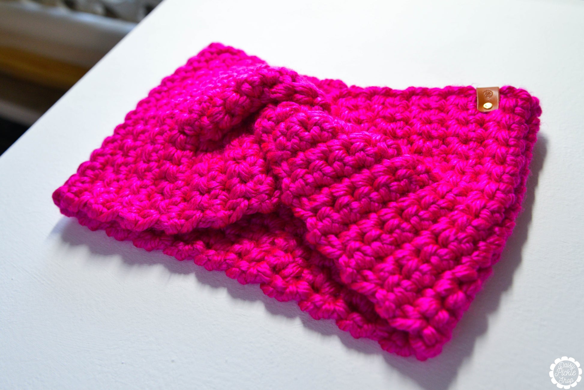 Hot Pink Twist Ear Warmer