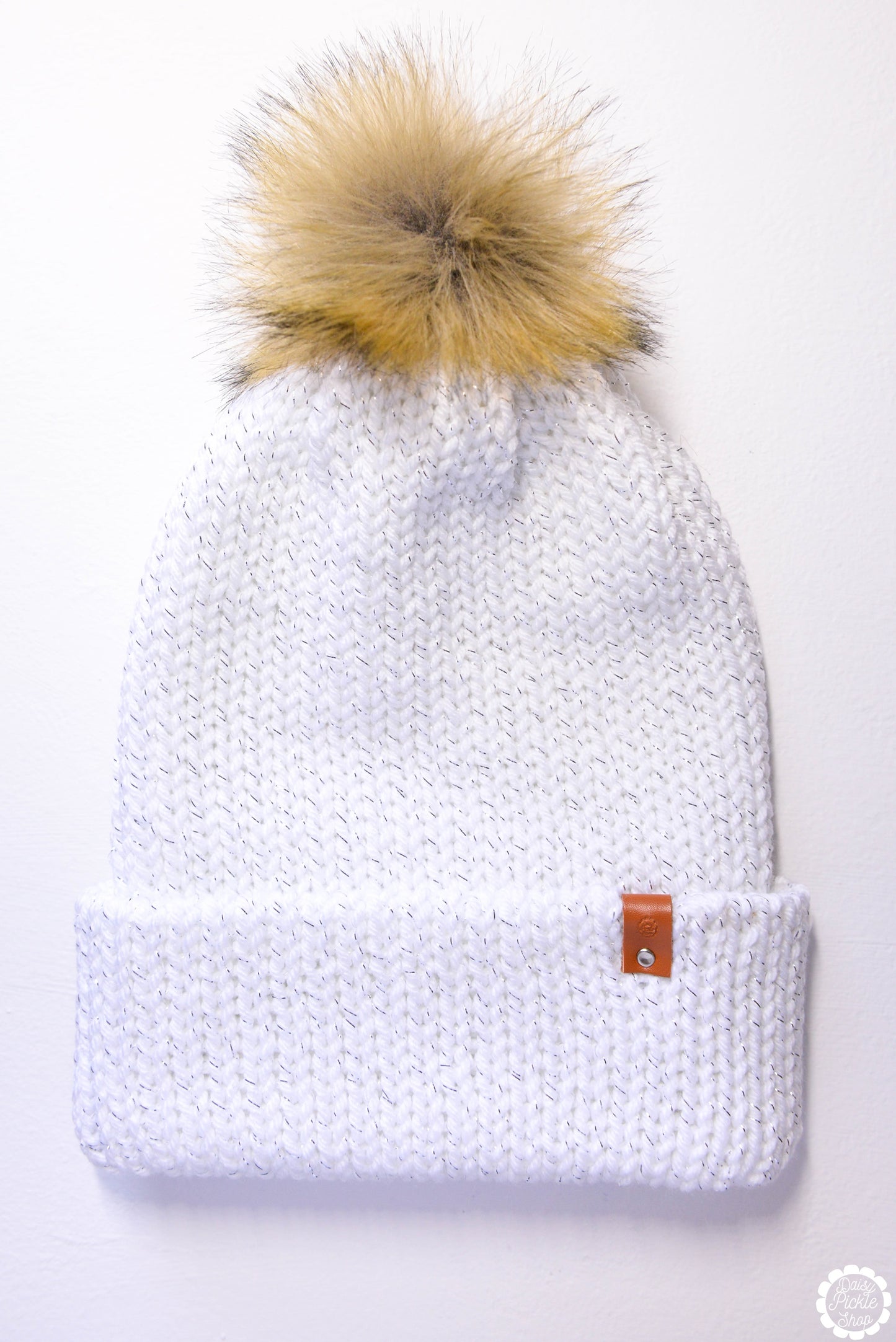 White Sparkle Beanie