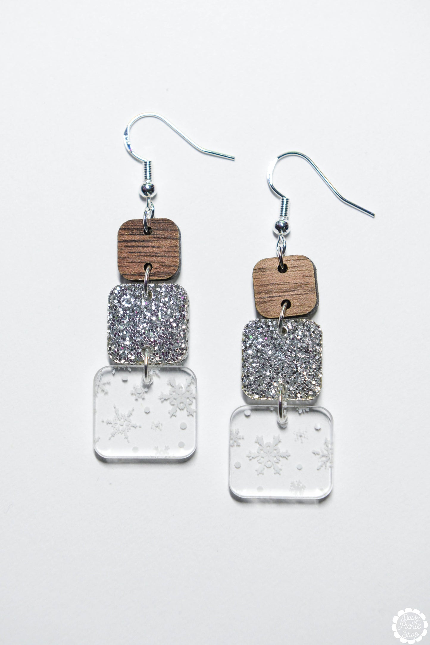 Snow Sparkle Stack Winter Earrings