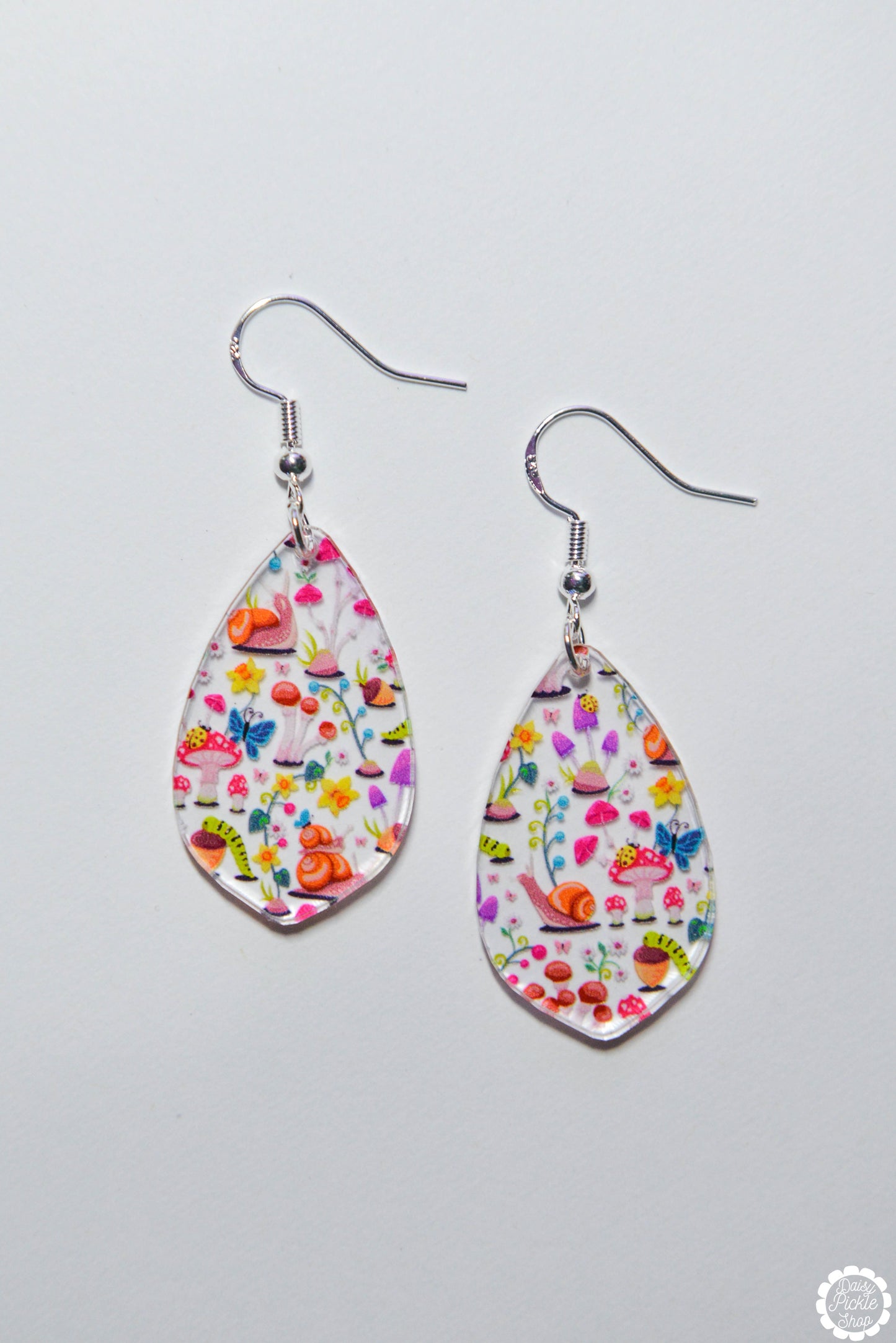 Floral Mushroom Earrings