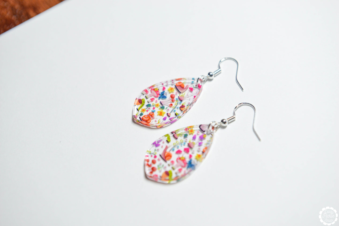 Floral Mushroom Earrings