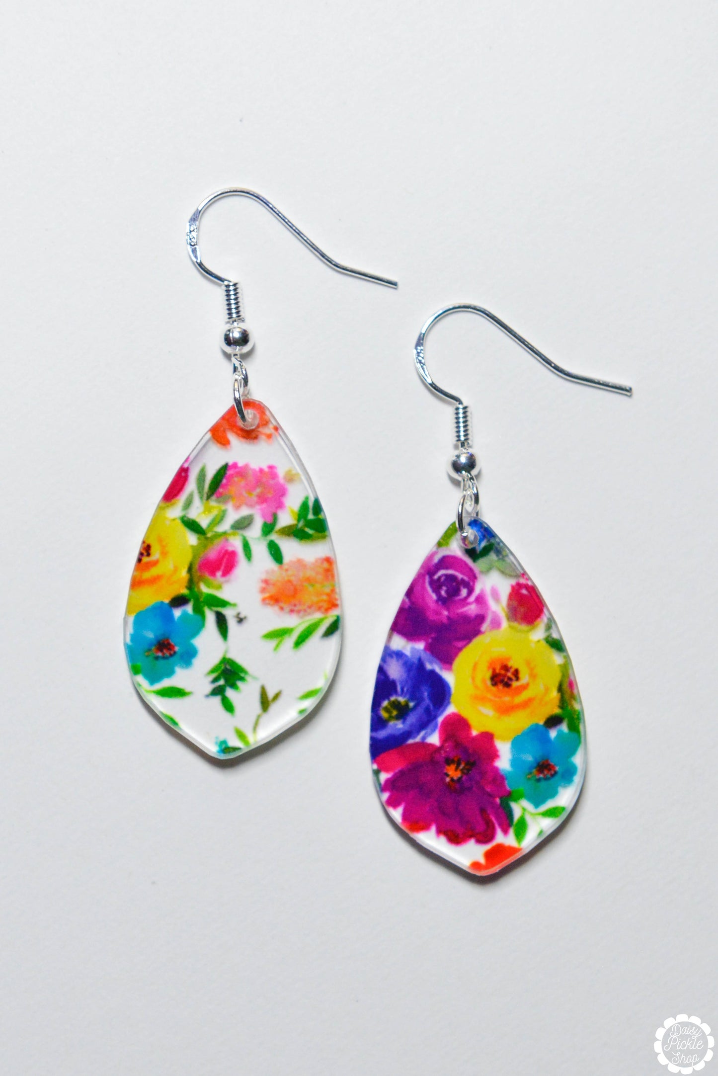 Bright Floral Earrings