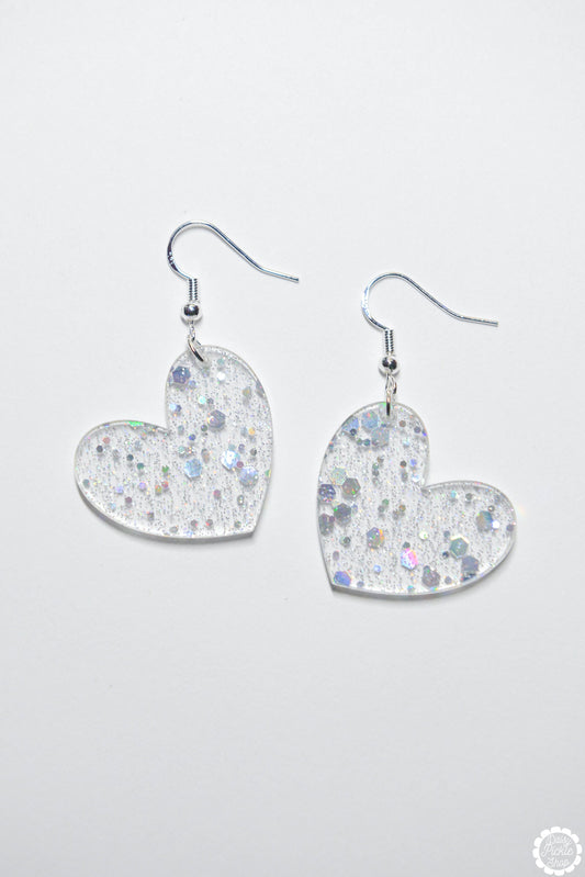 Sparkle Heart Earrings