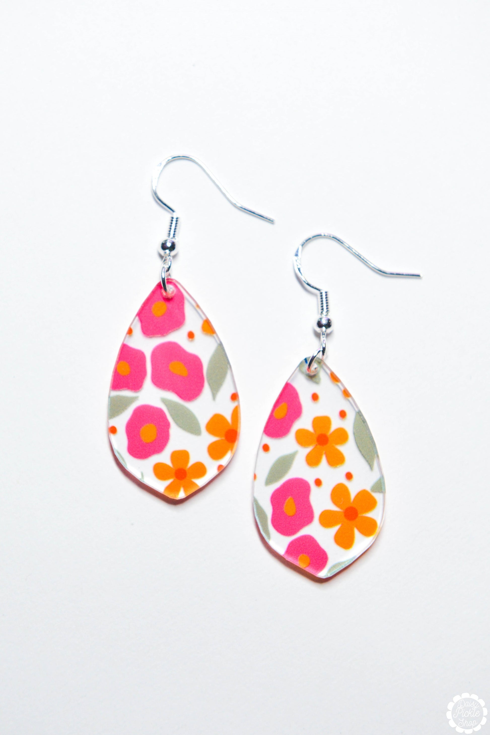 Retro Floral Petal Earrings