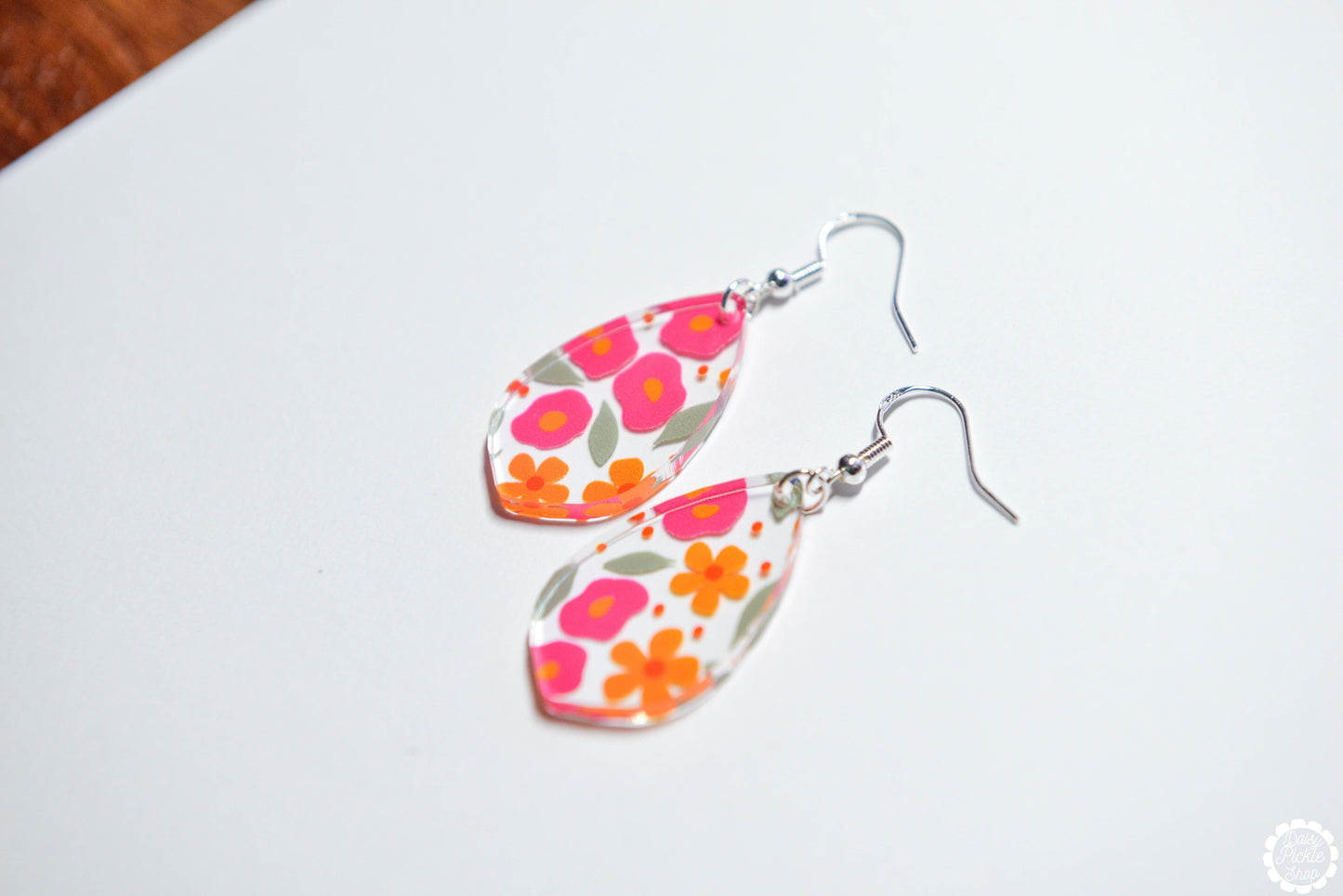 Retro Floral Petal Earrings