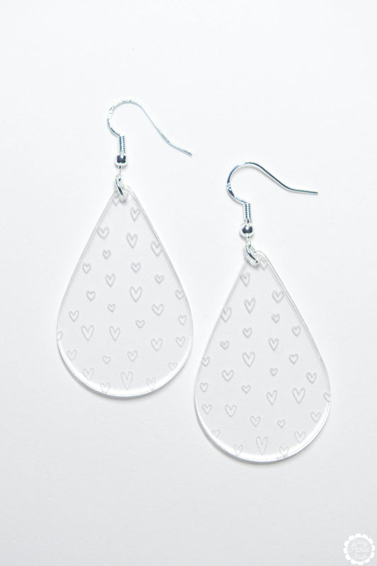 Minimalist Heart Drop Earrings