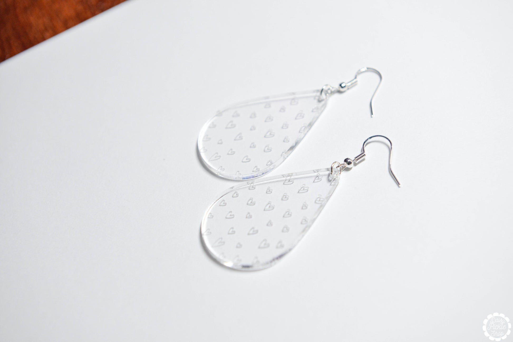 Minimalist Heart Drop Earrings