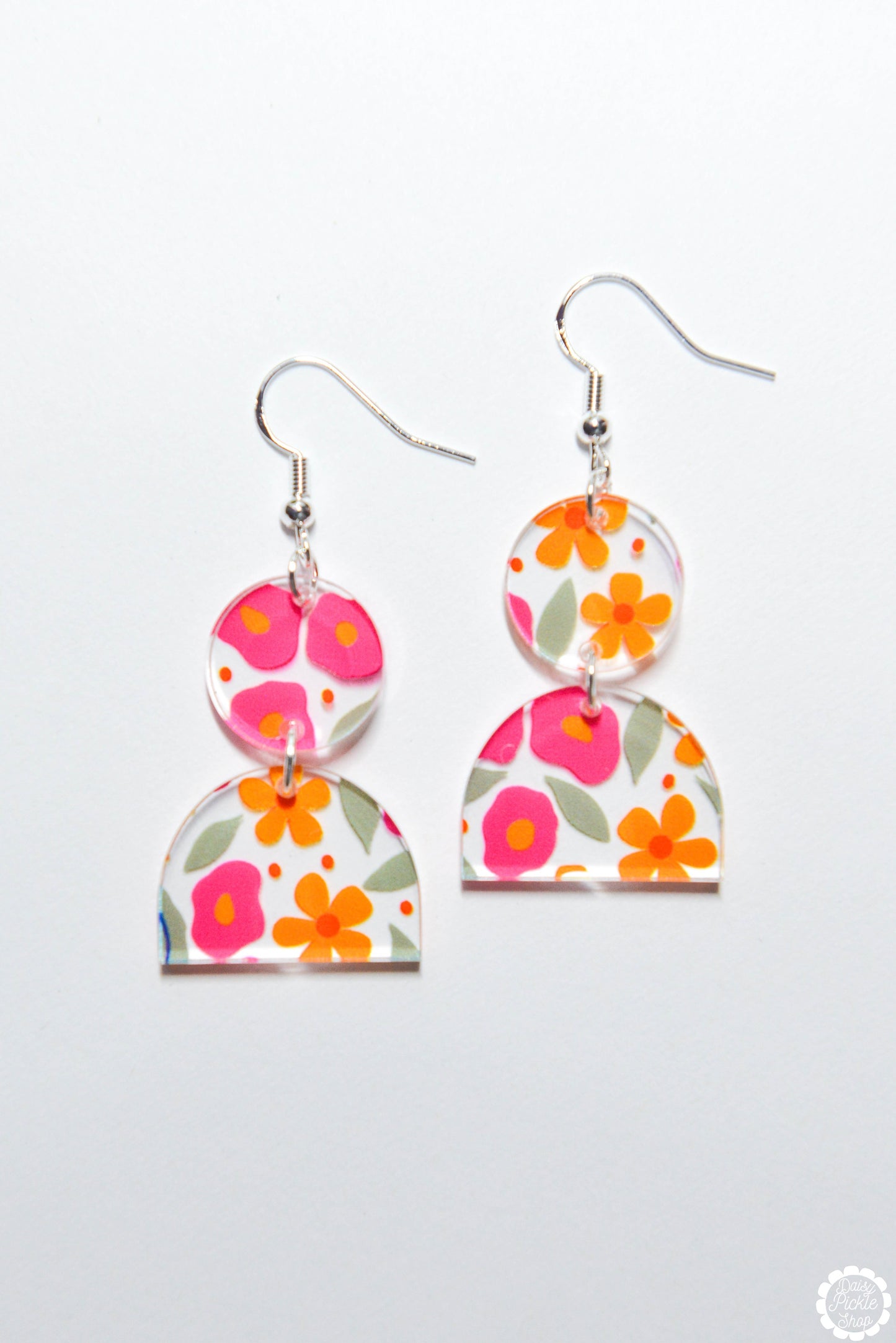 Fun Retro Floral Earrings