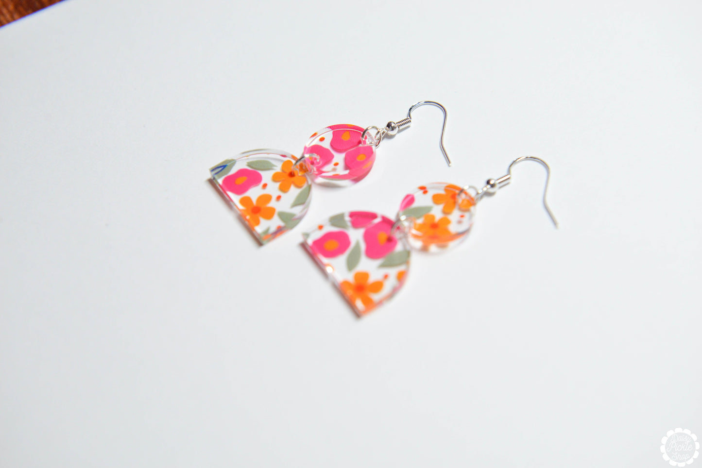 Fun Retro Floral Earrings