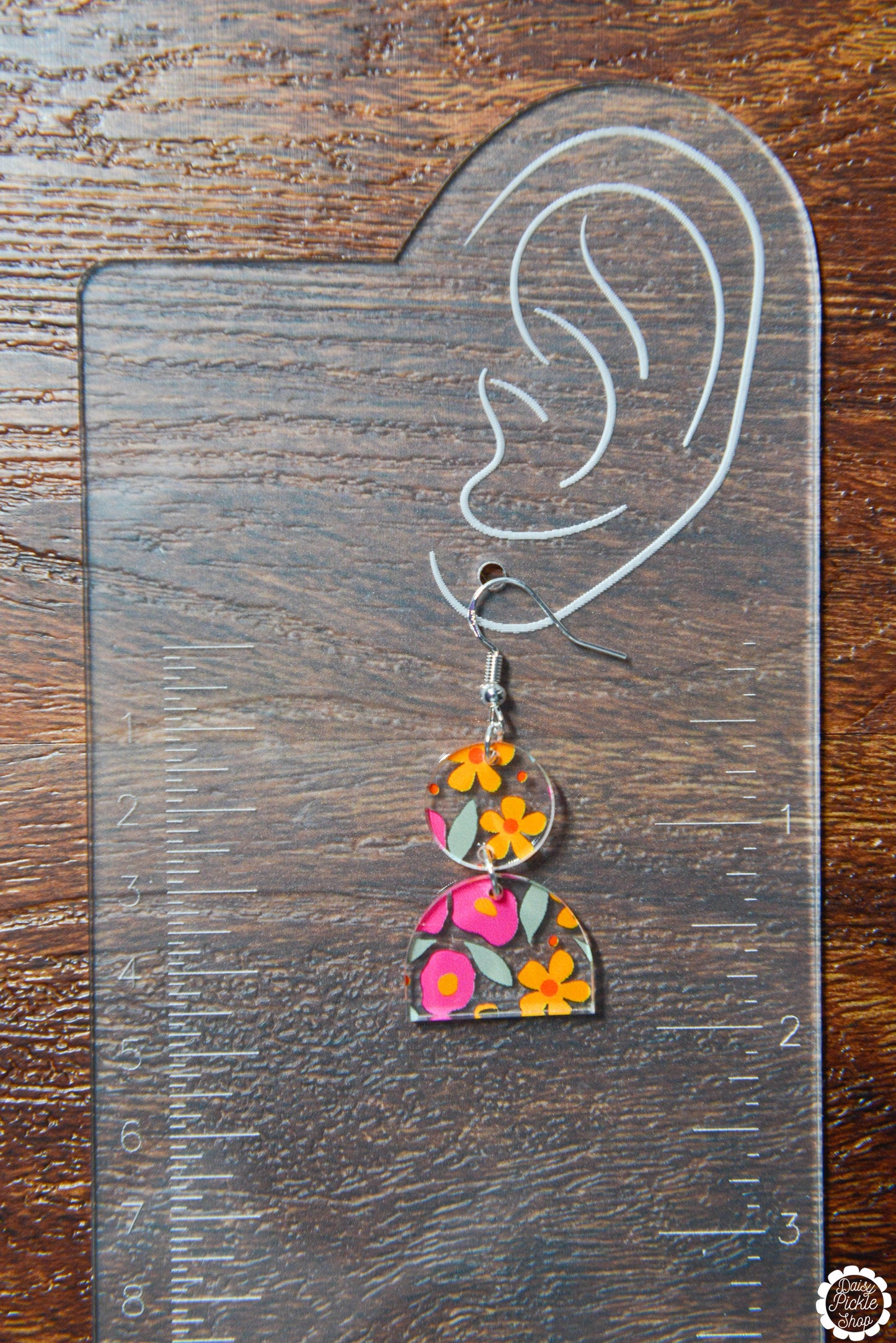 Fun Retro Floral Earrings