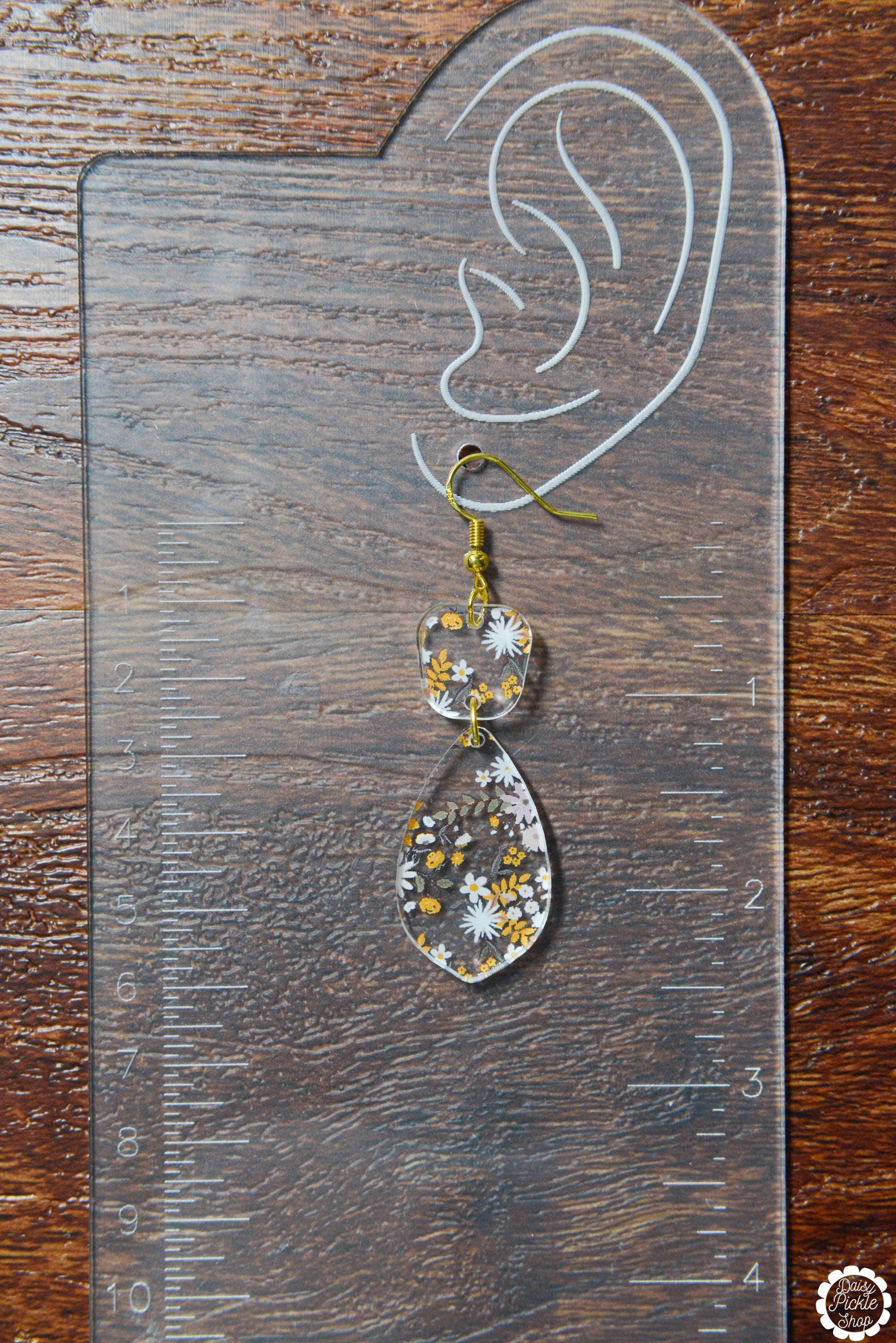 Yellow Floral Earrings