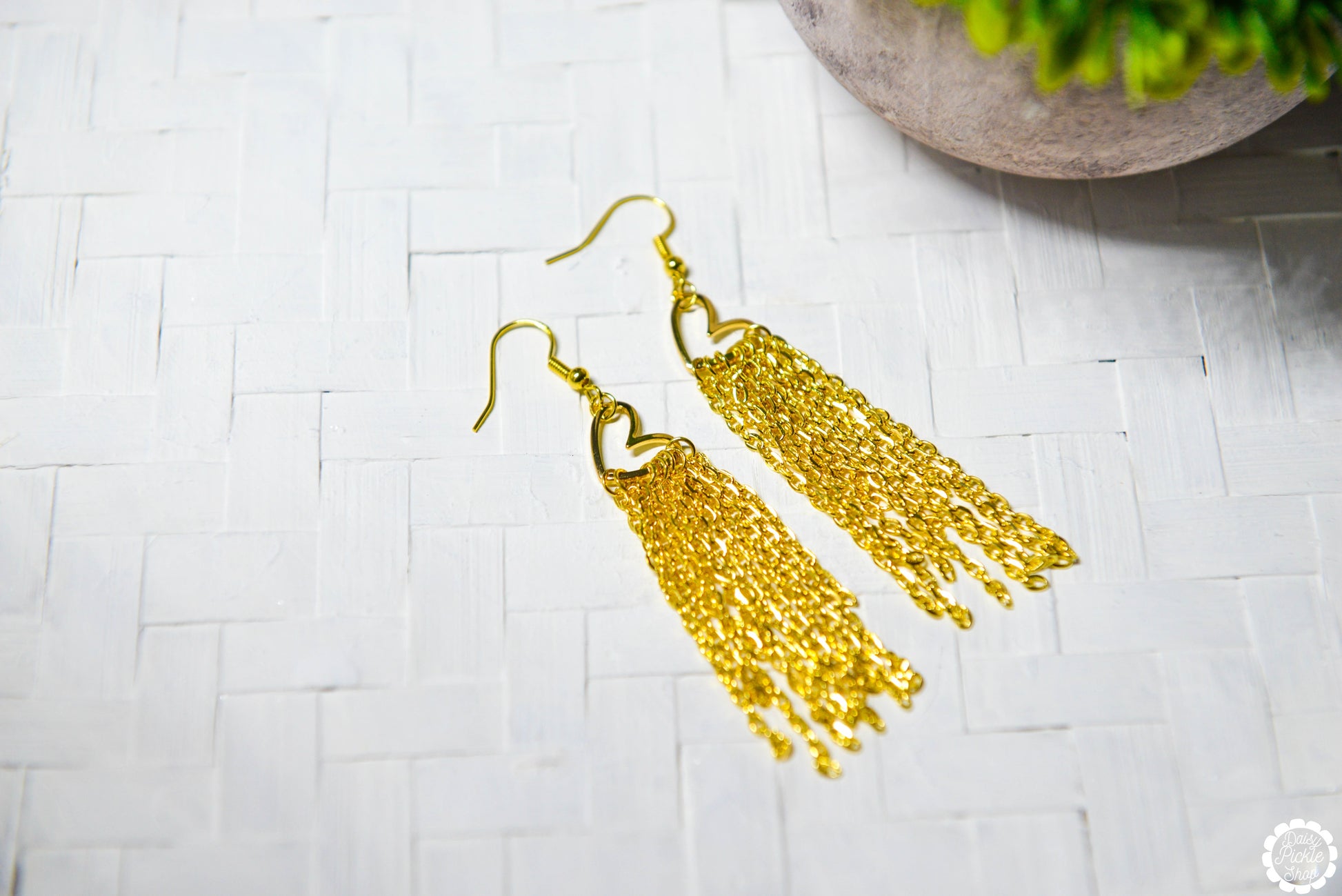 Heart of Gold Dangle Earring