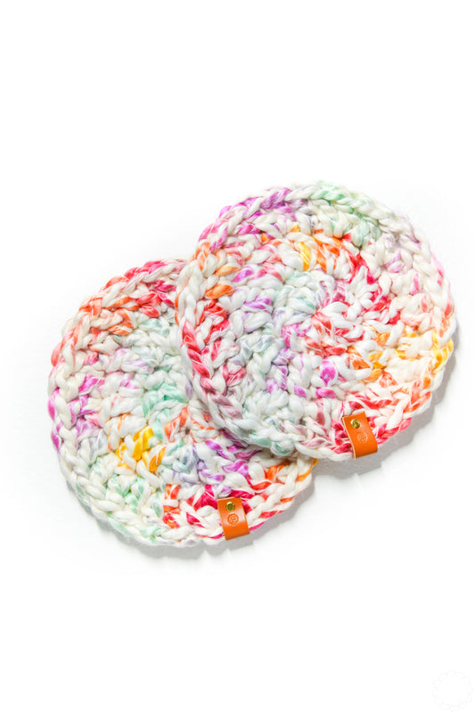 Set of 2 Cotton Coasters