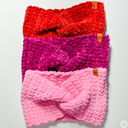 Cardinal Red Twist Chenille Headband