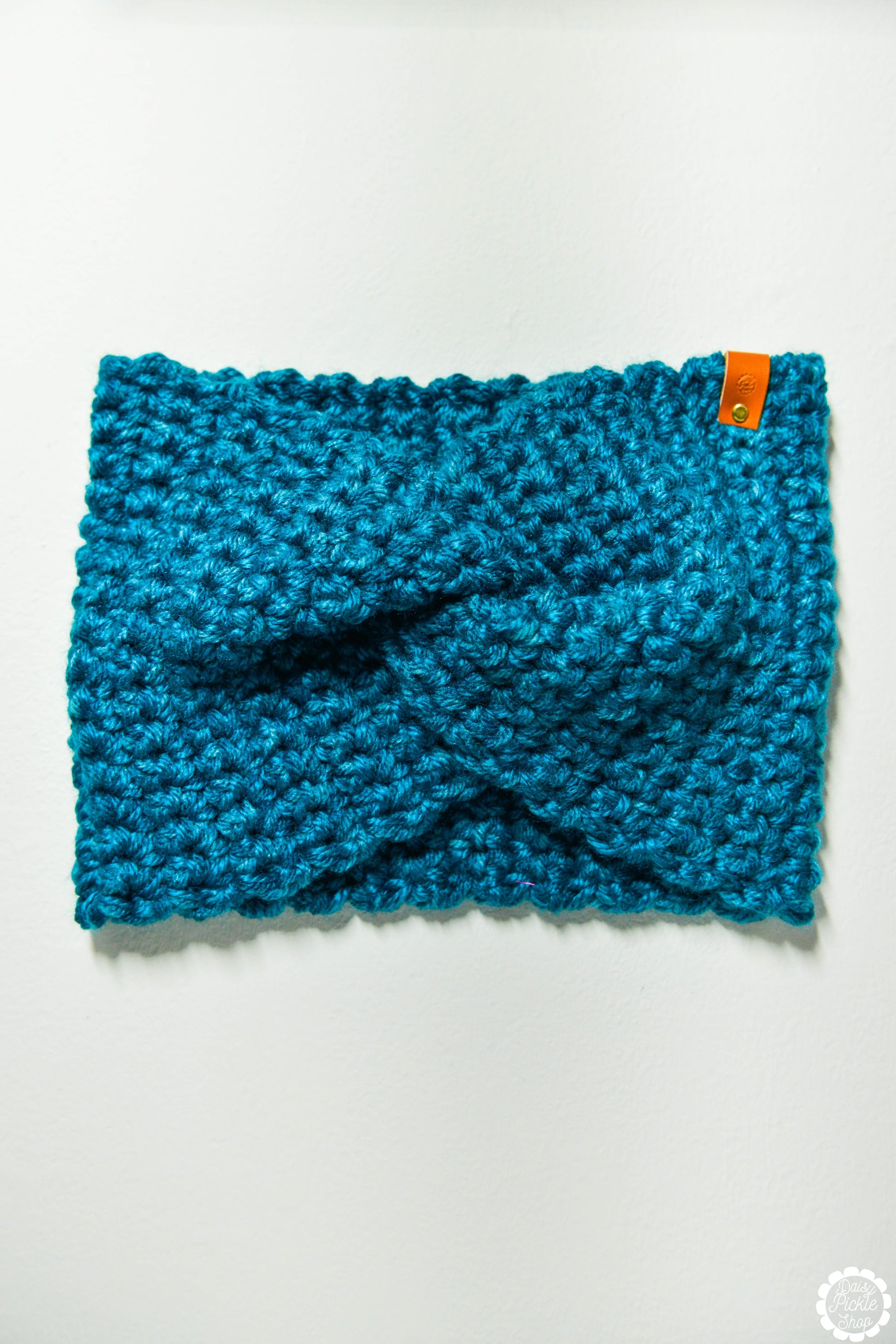 Teal Blue Twist Headband