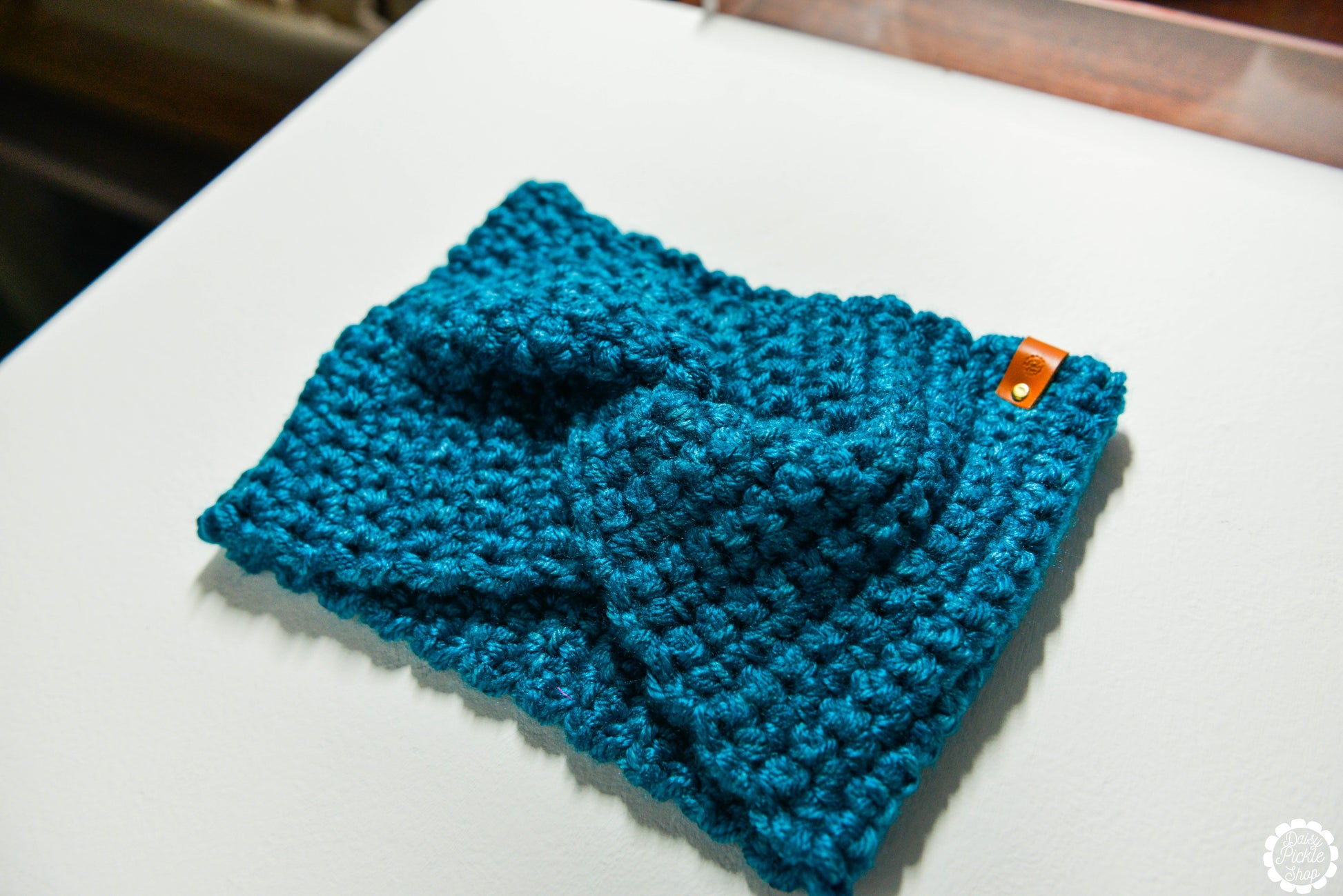 Teal Blue Twist Headband