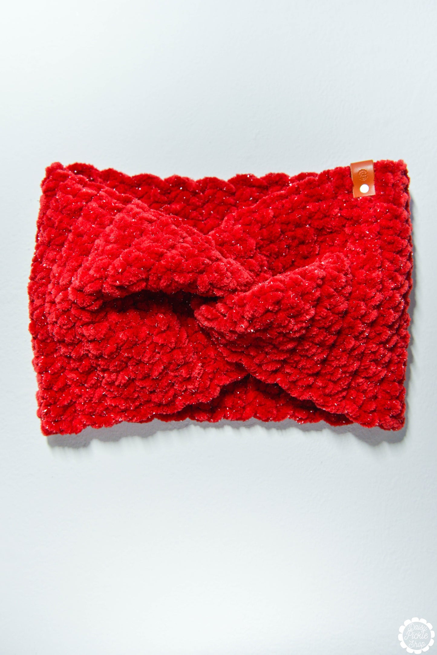 Cardinal Red Twist Chenille Headband