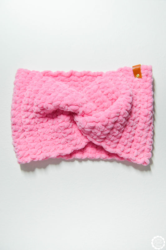 Bubblegum Pink Chenille Twist Headband