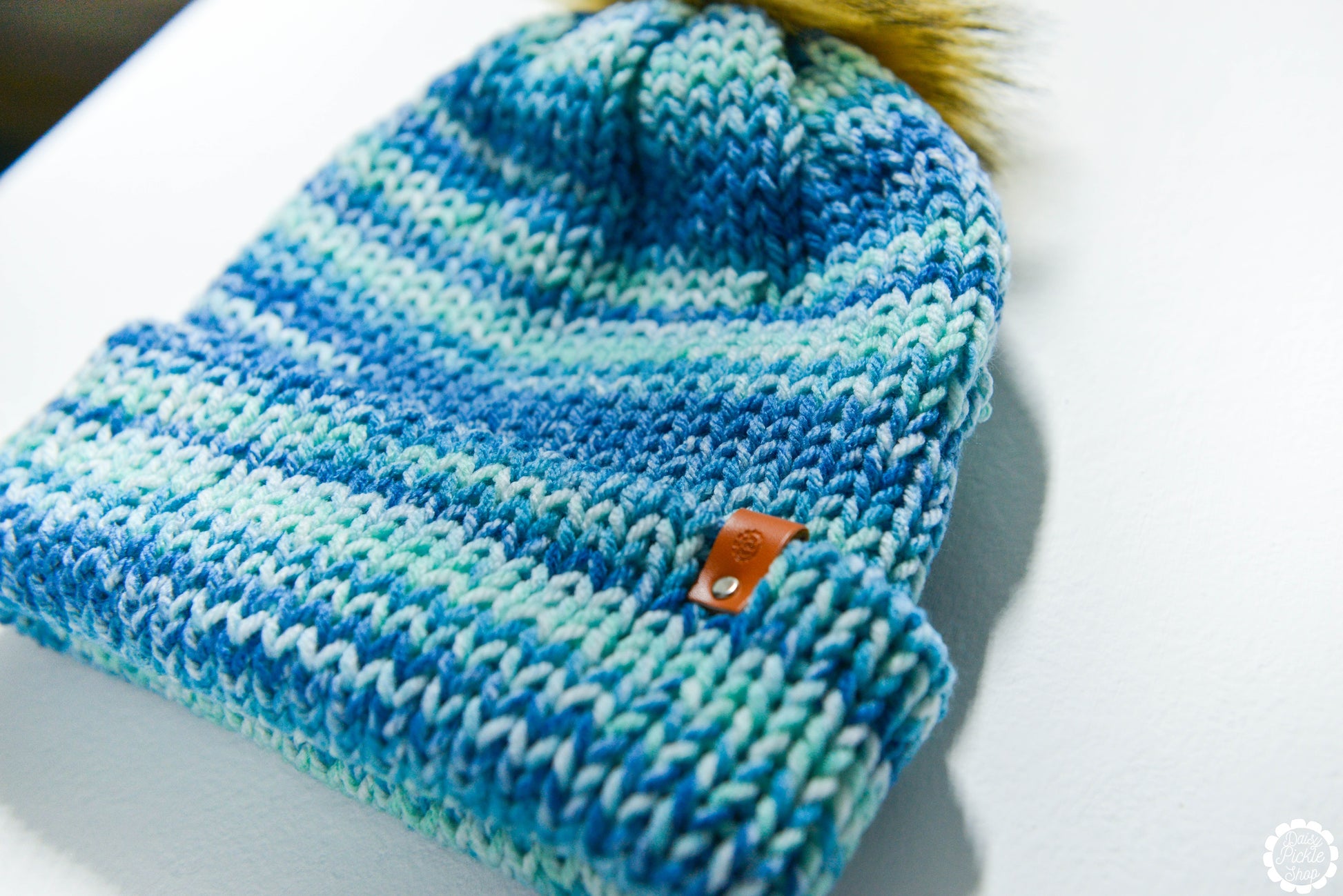 Blue Heathered Beanie