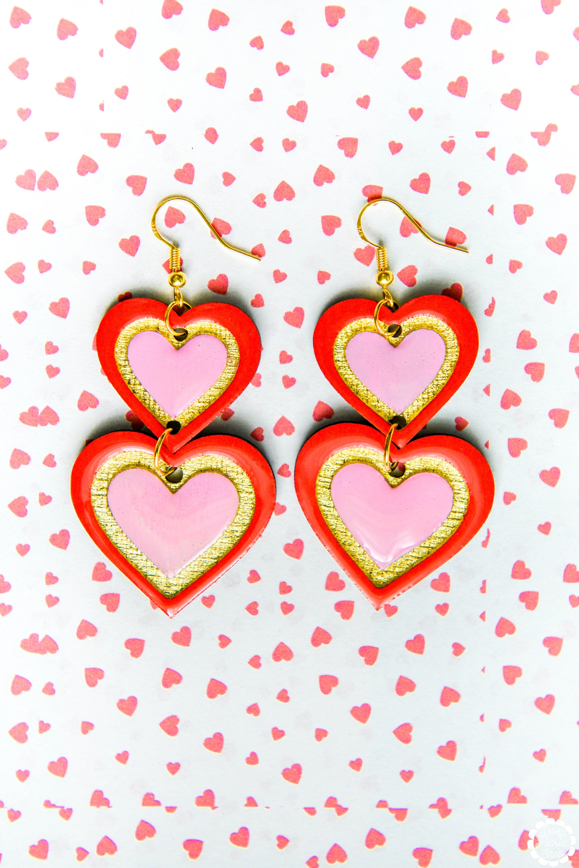 Infinite Heart Dangle Earrings