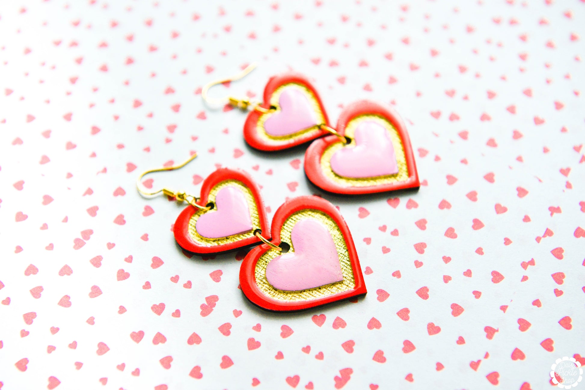 Infinite Heart Dangle Earrings