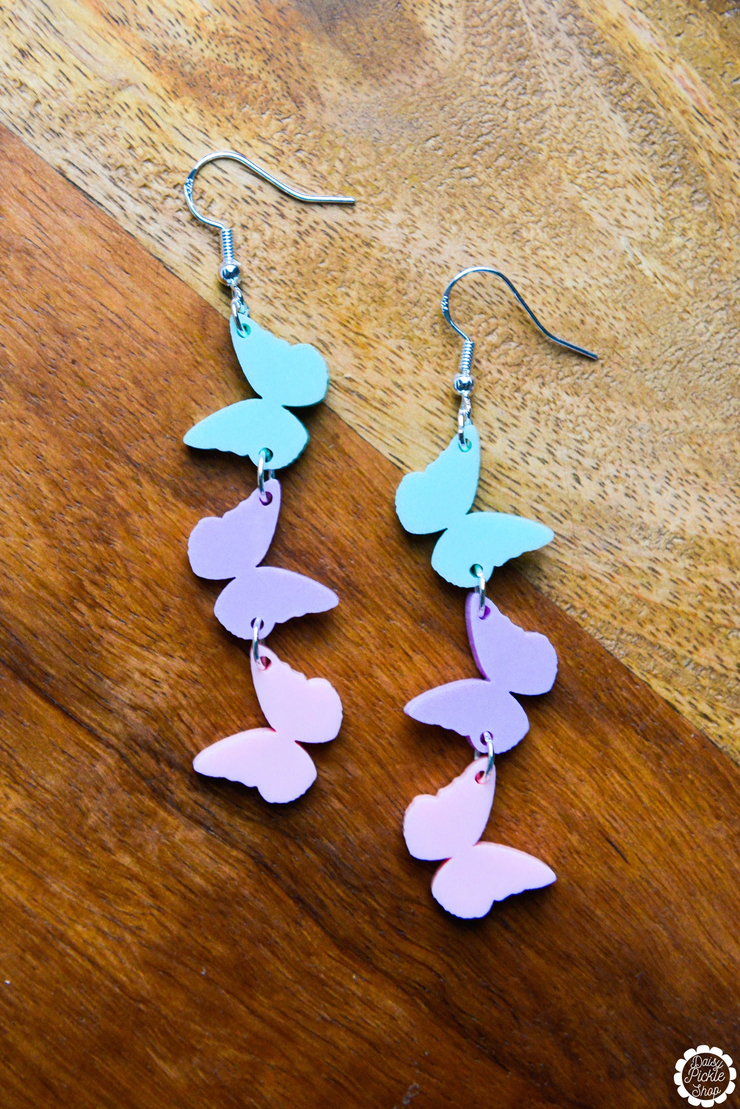 Pastel Butterfly Earrings