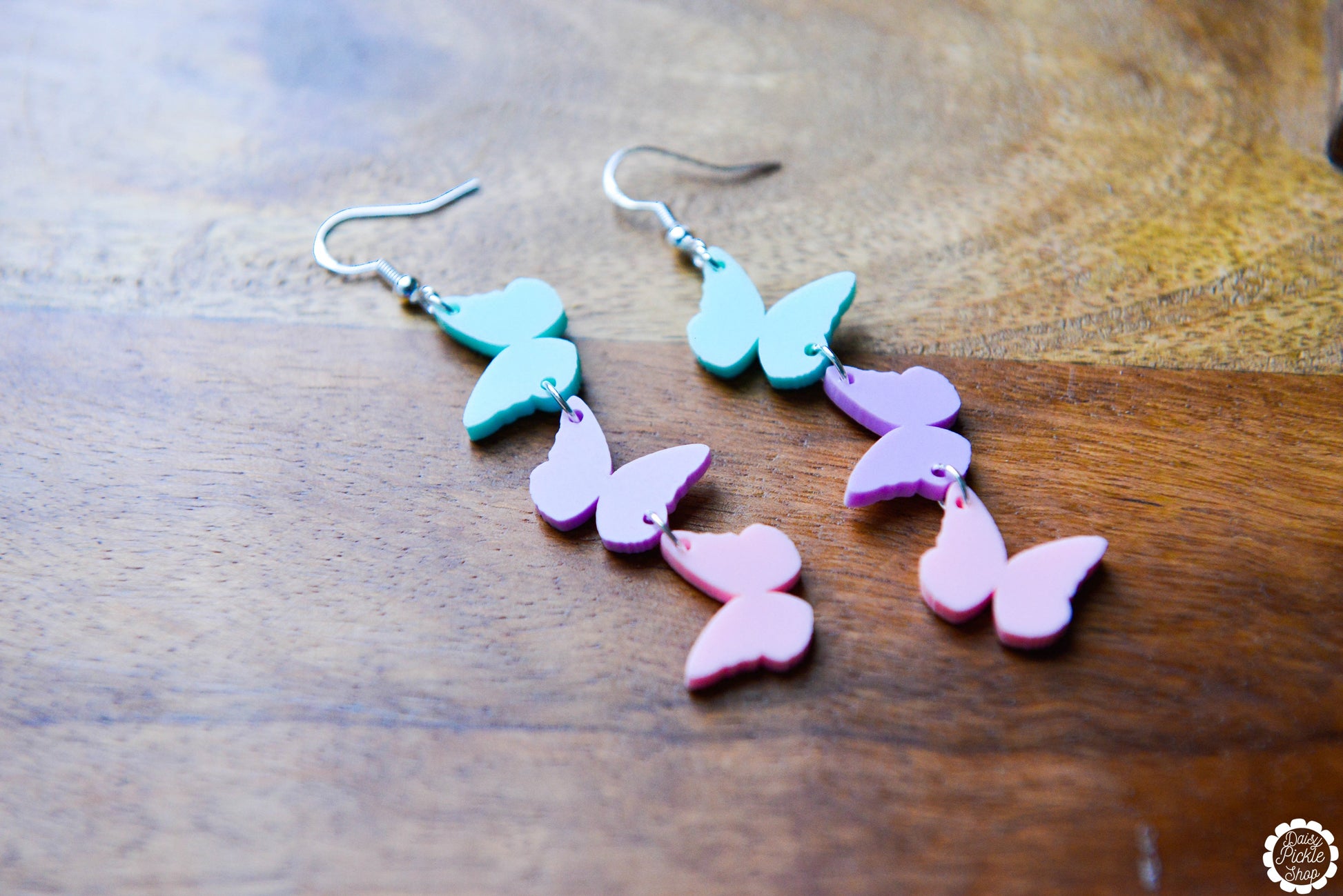 Pastel Butterfly Earrings