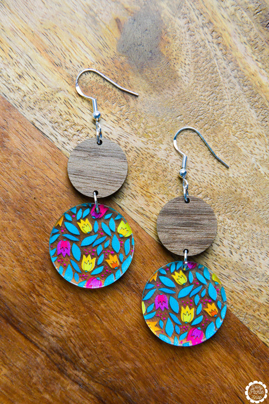 Colorful Tulip Earrings