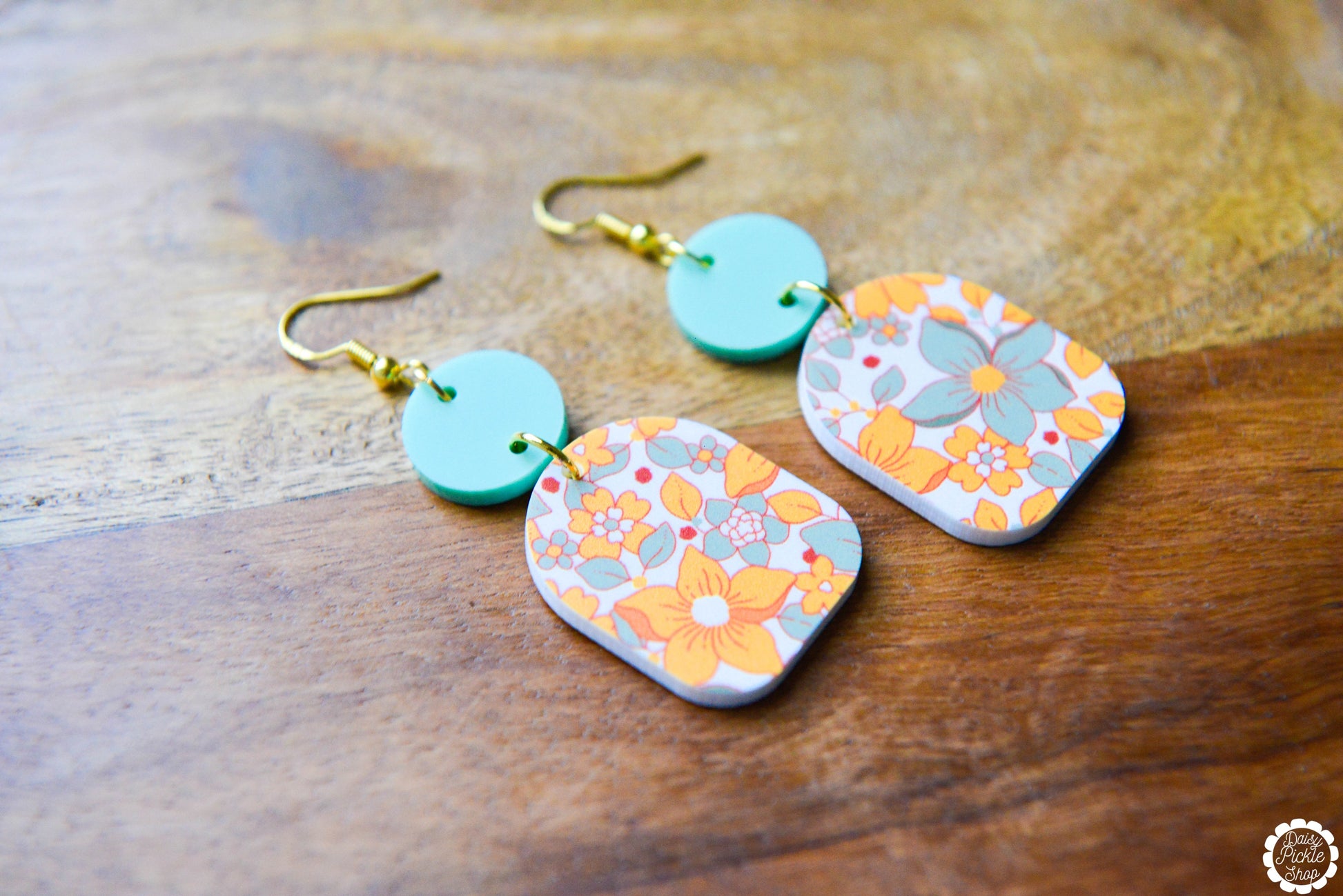 Yellow Spring Flower Earrings