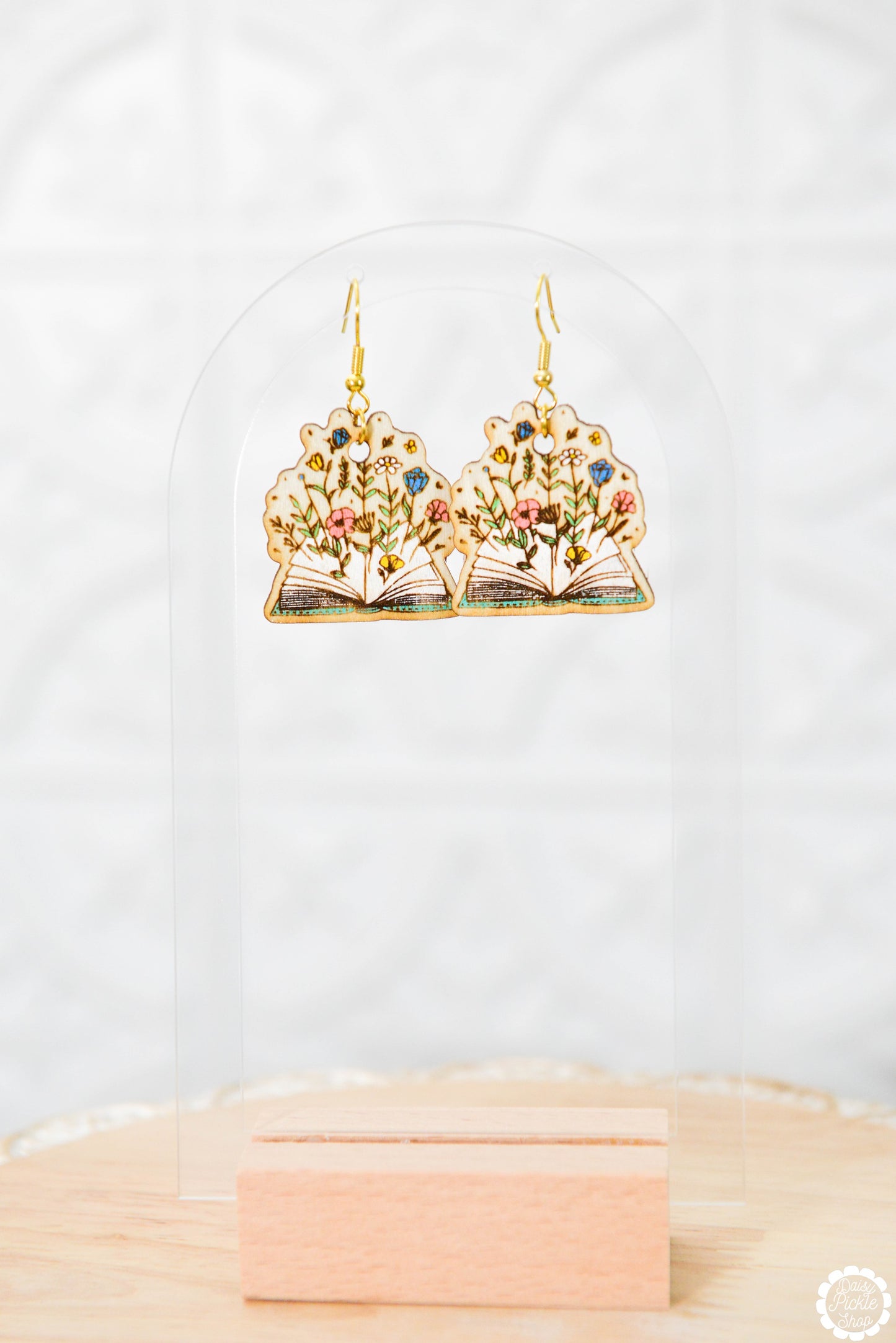 Book Flourish Earrings