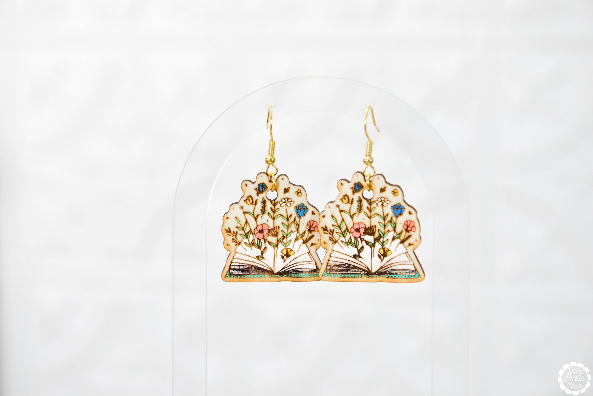 Book Flourish Earrings