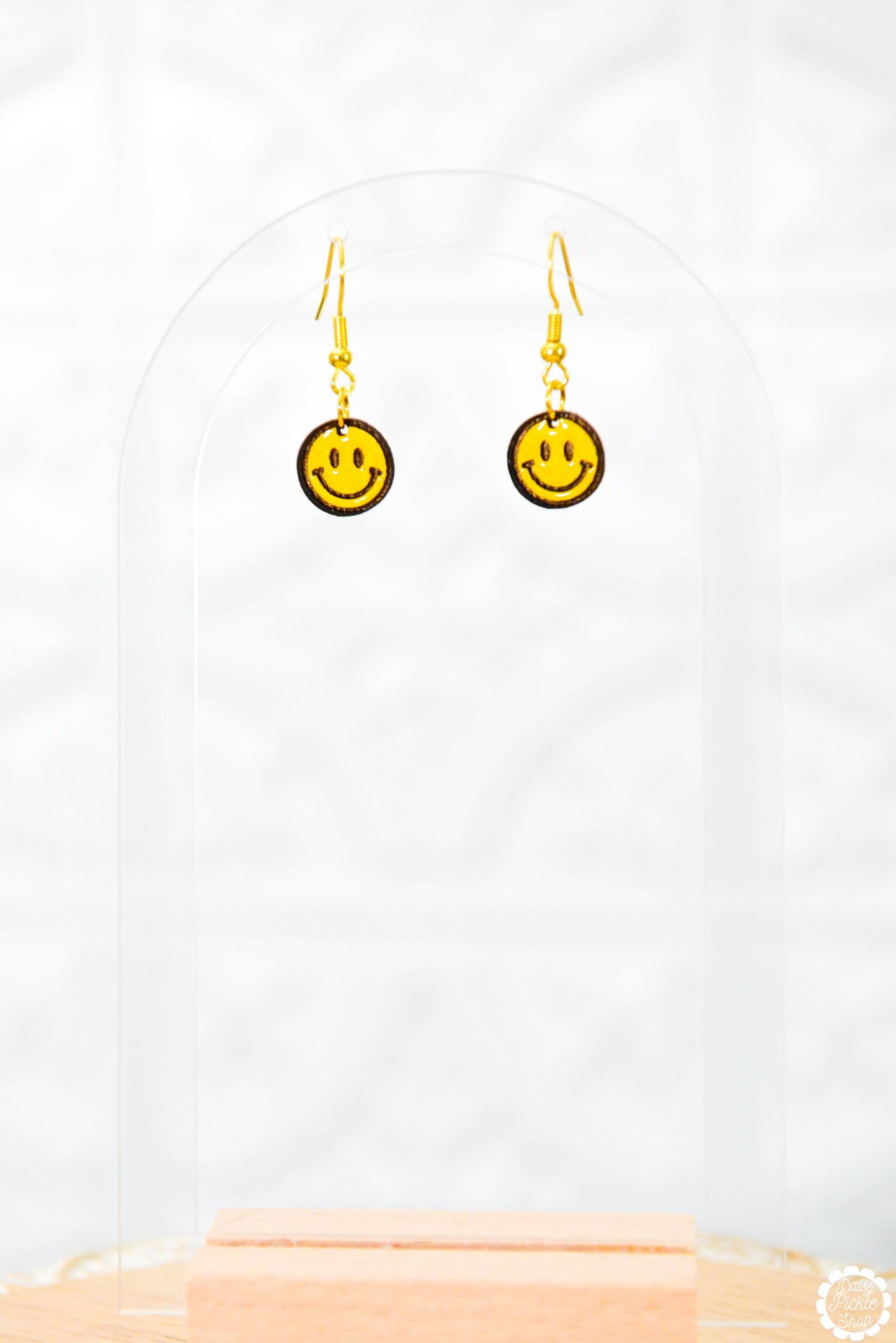 Tiny Smiley Face Earrings