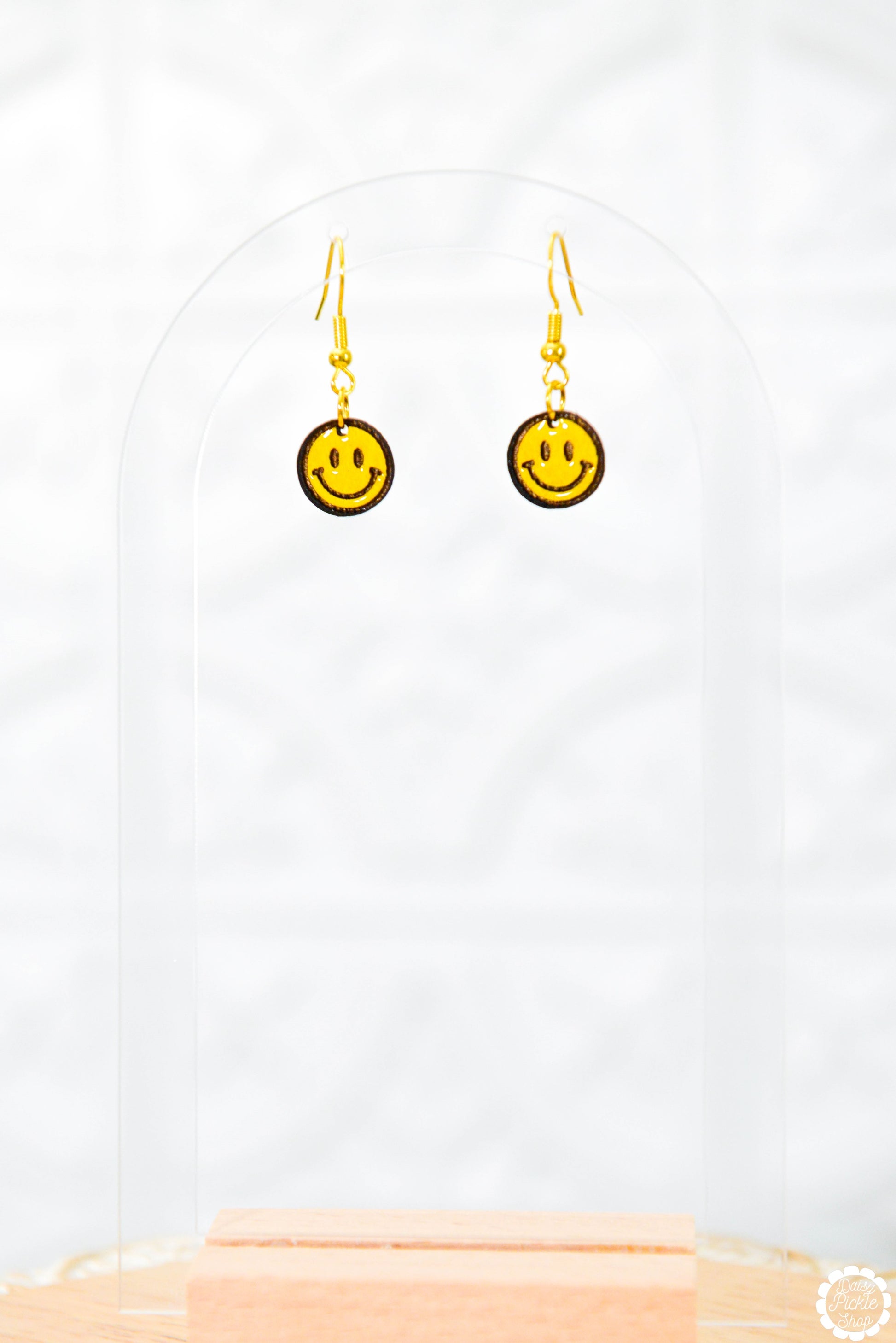 Tiny Smiley Face Earrings