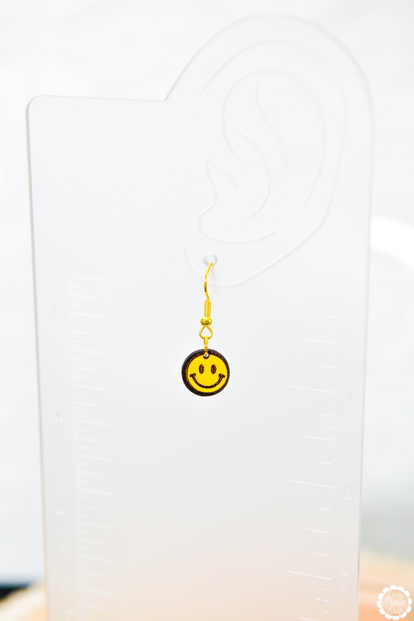 Tiny Smiley Face Earrings