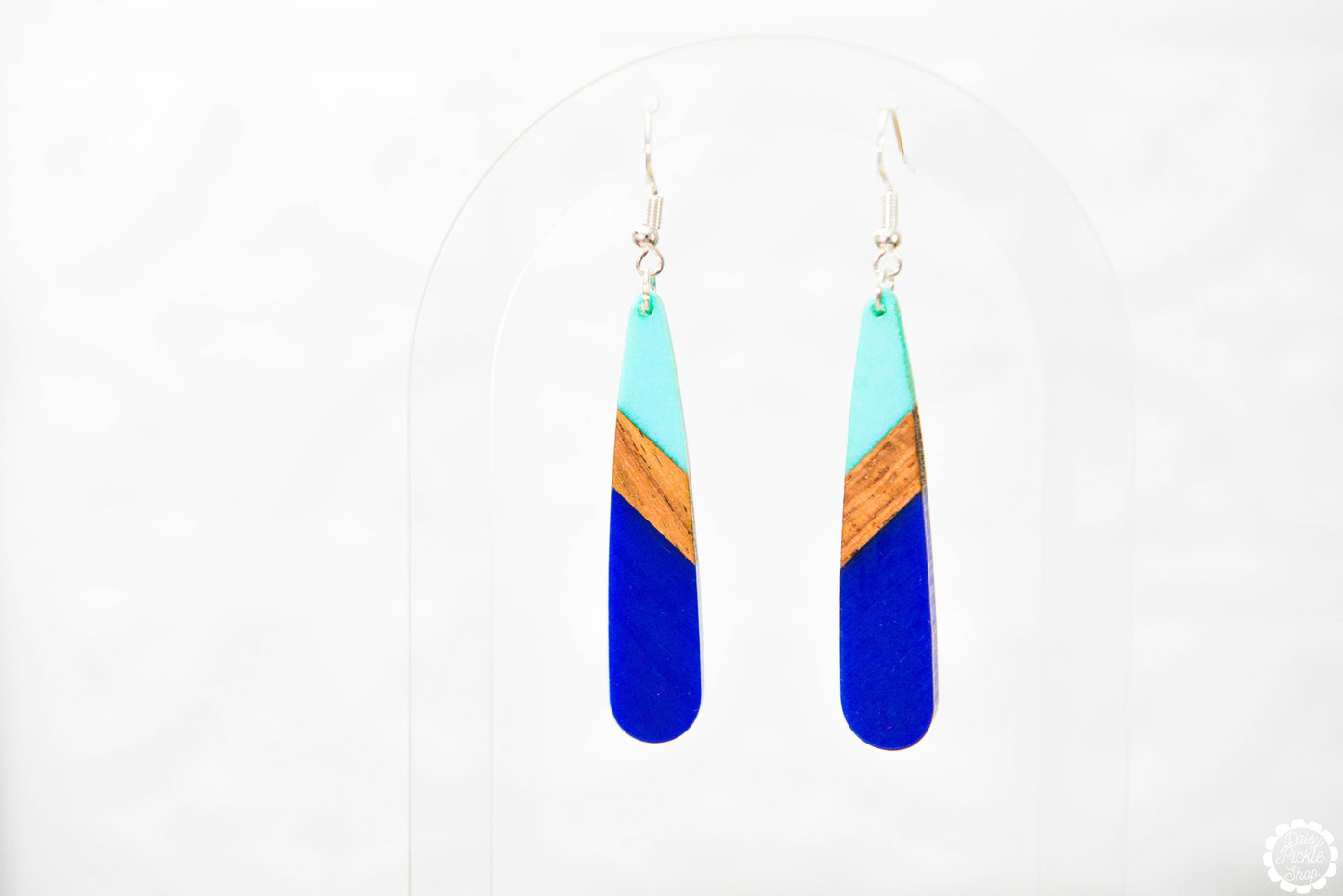 Blue Ocean Aztec Drop Earrings  Media 2 of 3