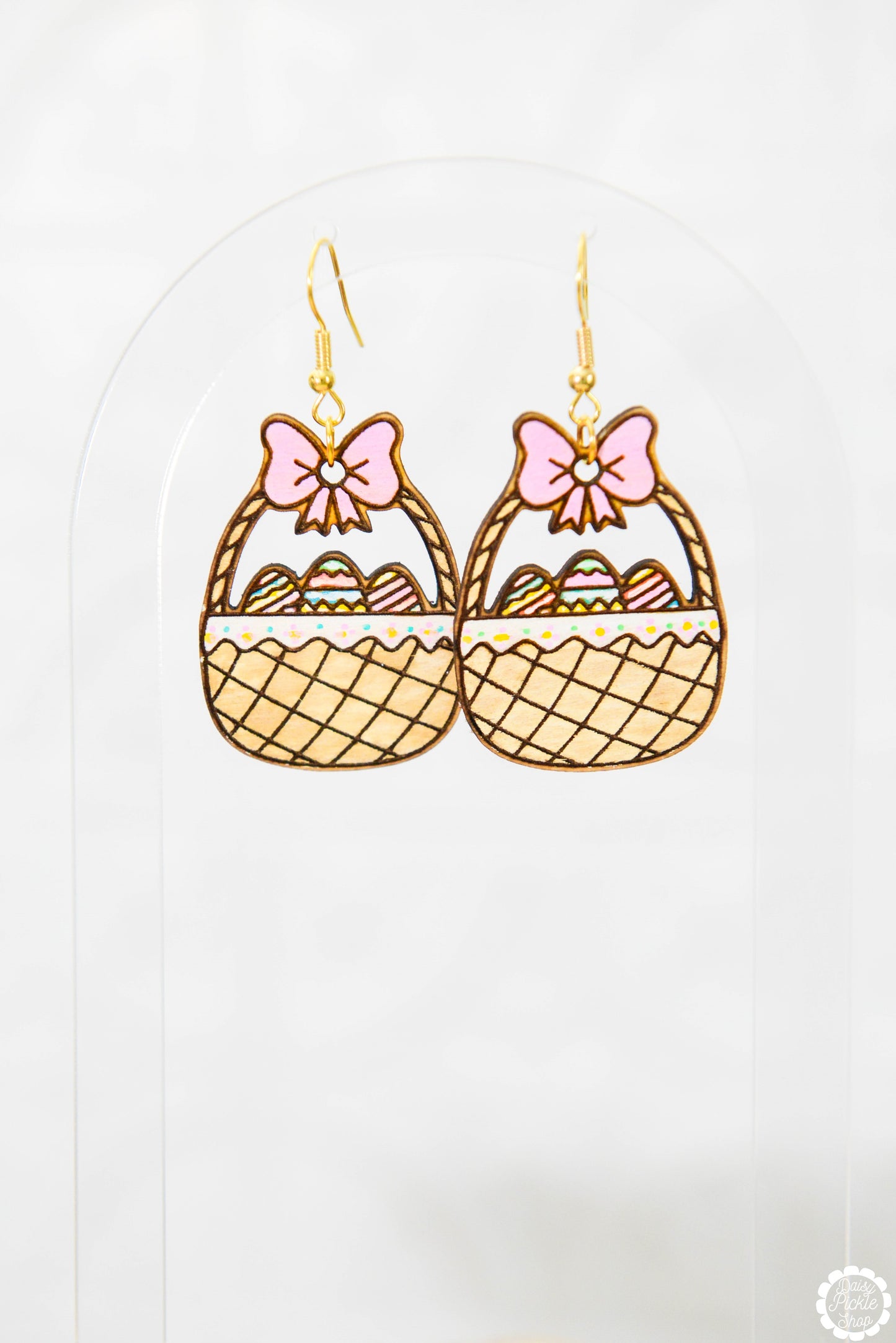 Pastel Easter Basket Earrings