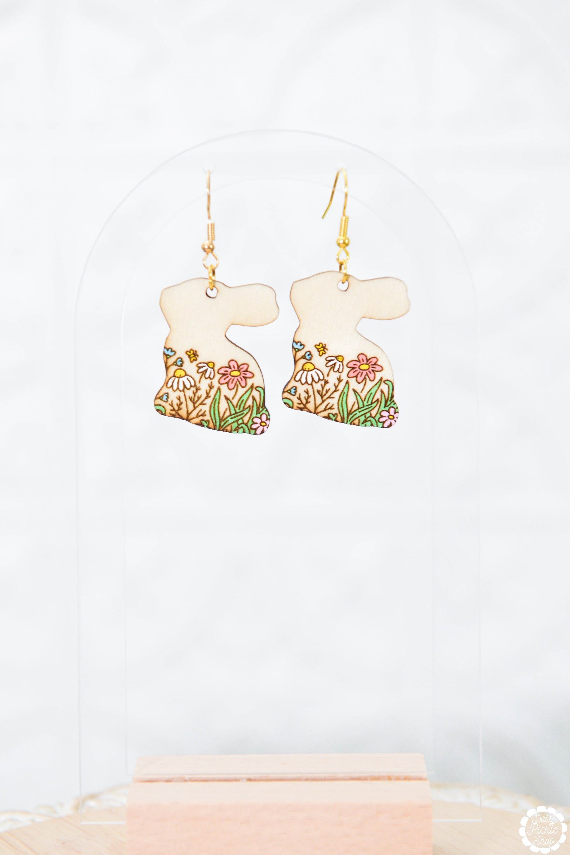 Floral Bunny Earrings